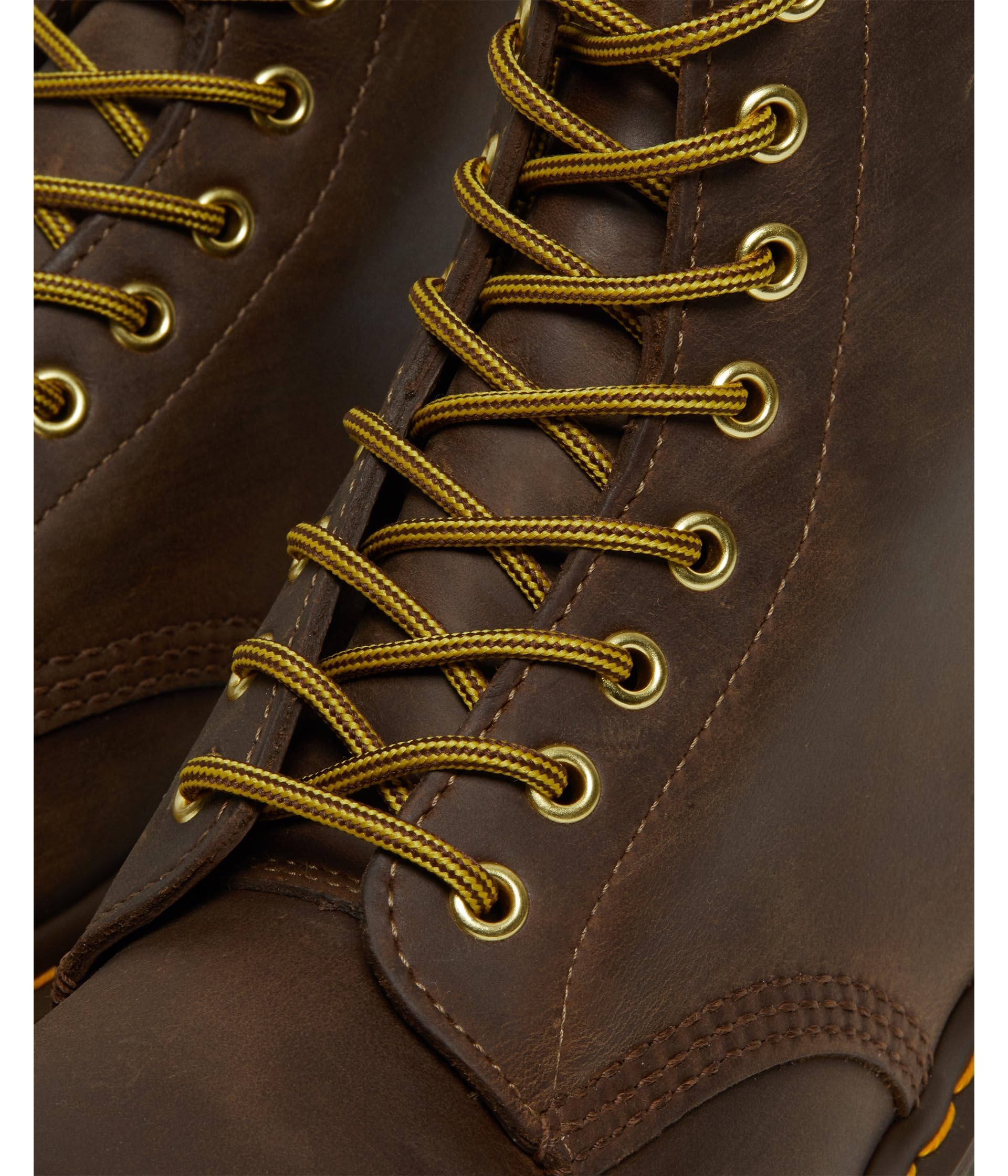 Dr. Martens Unisex 1460 Crazy Horse Leather 8 Eye Boot, Brown, 17 Women/16 Men