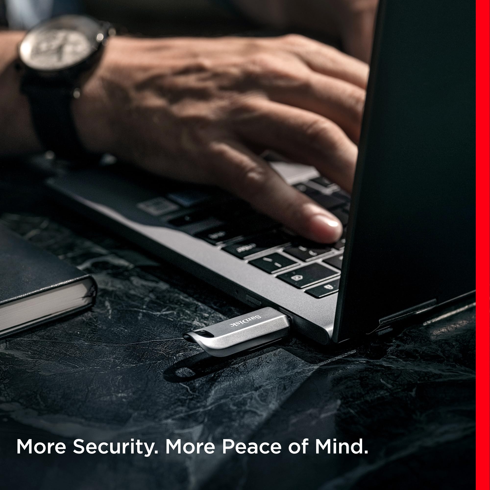 SANDISK 256GB Ultra Luxe USB Type-C Flash Drive - Up to 400MB/s, USB 3.2 Gen 1, Premium Metal Design - SDCZ75-256G-G46