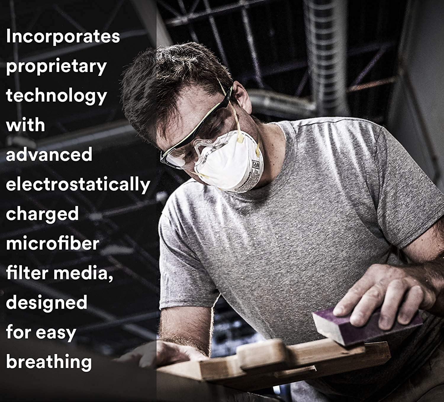 3M Personal Protective Equipment Particulate Respirator 8210, Pack of 160, N95, Disposable, NIOSH APPROVED, Smoke, Dust, Grinding, Sanding, Sawing, Sweeping