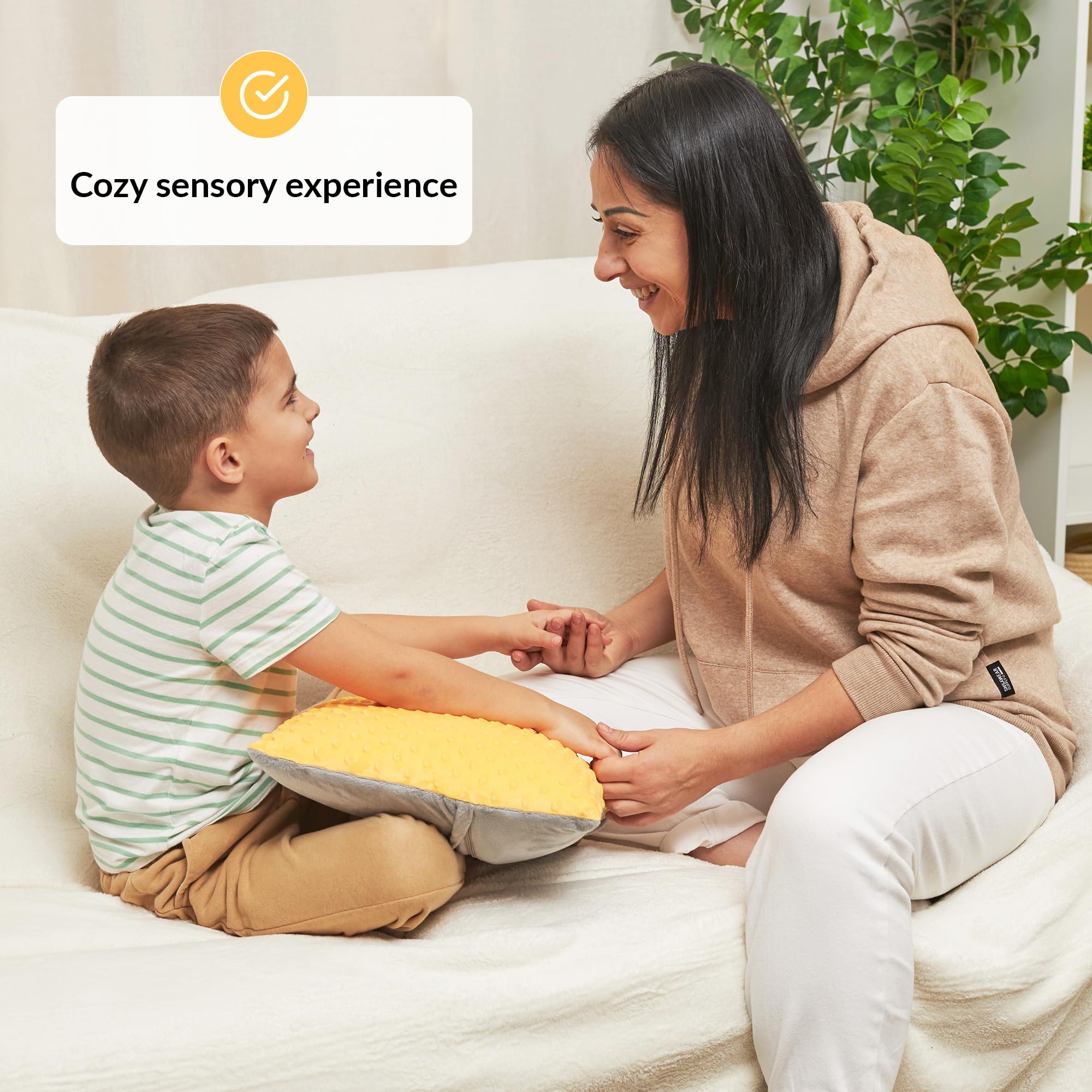 ODOXIA Vibrating Pillow for Autistic Kids | Sensory Pillow for Kids & Adults | Relaxing, Huggable Feeling | Sensory Vibration | Vibrating Items for Autism | 2 AA Batteries Required