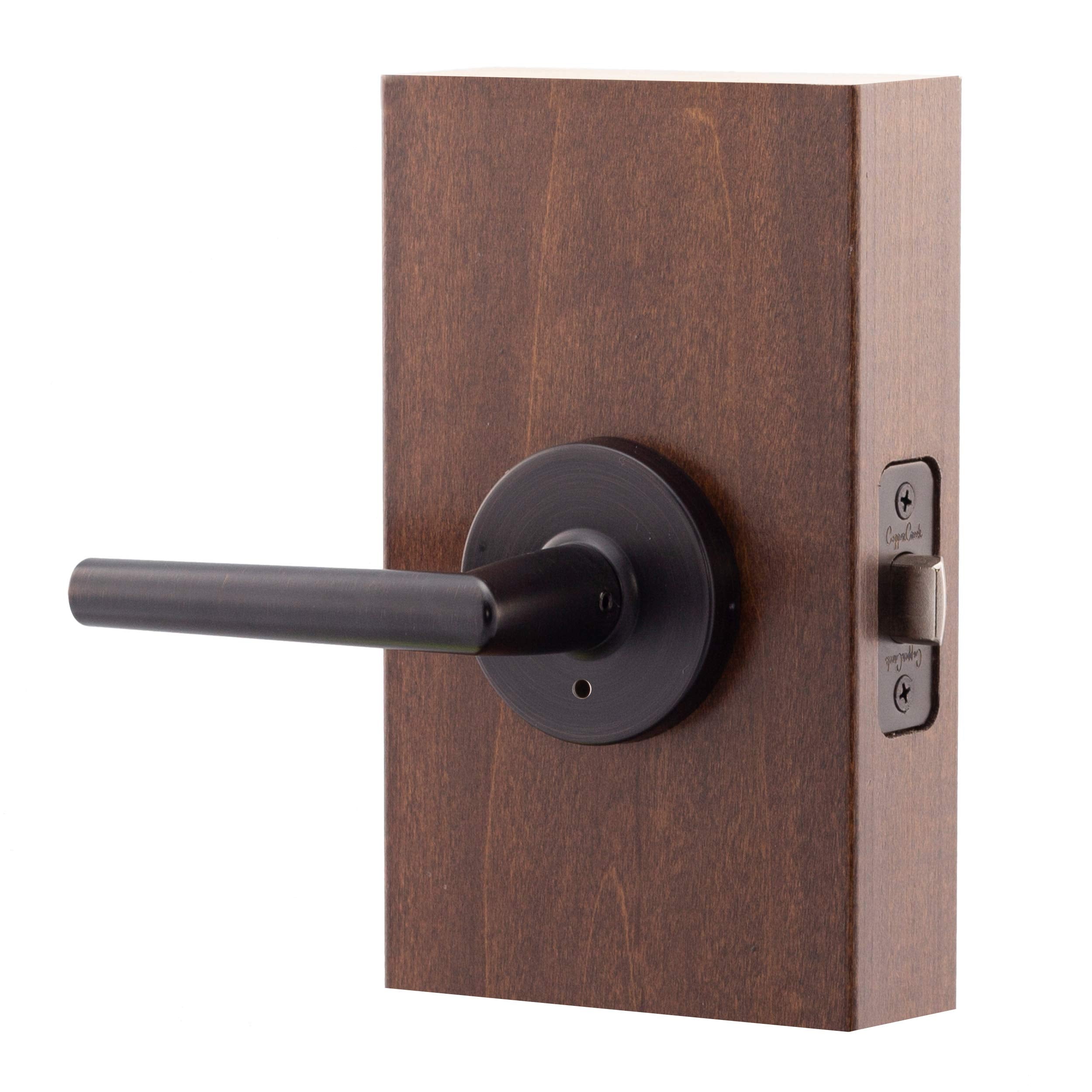 Copper Creek ML2231TB Modern Push Button Privacy Door Lever