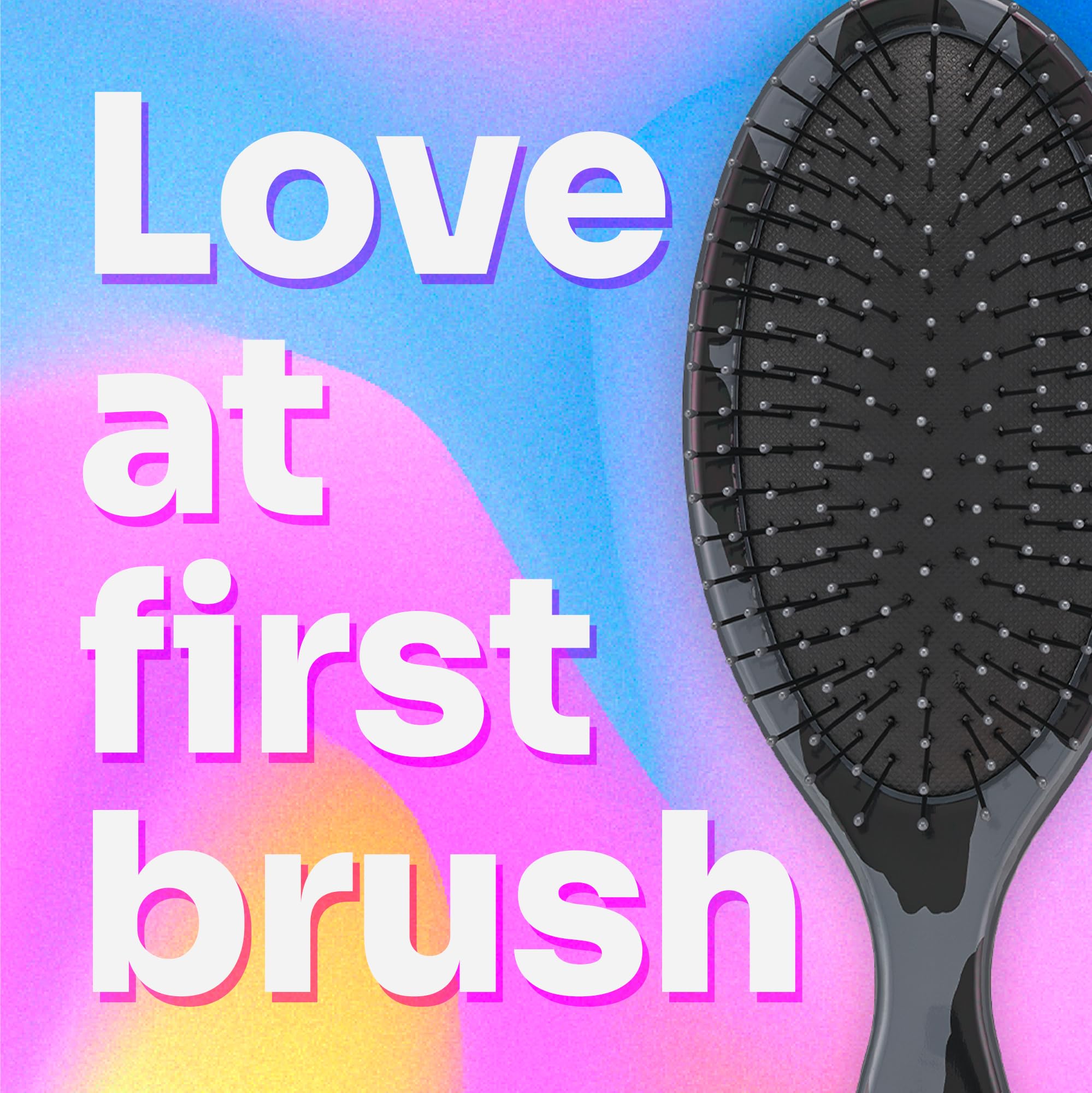 Wet Brush Original Detangler Hair Brush, Dark Gray Leopard (Safari)