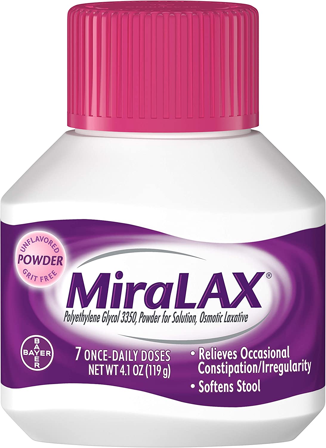 Miralax Powder 7 Doses, 4.1 oz
