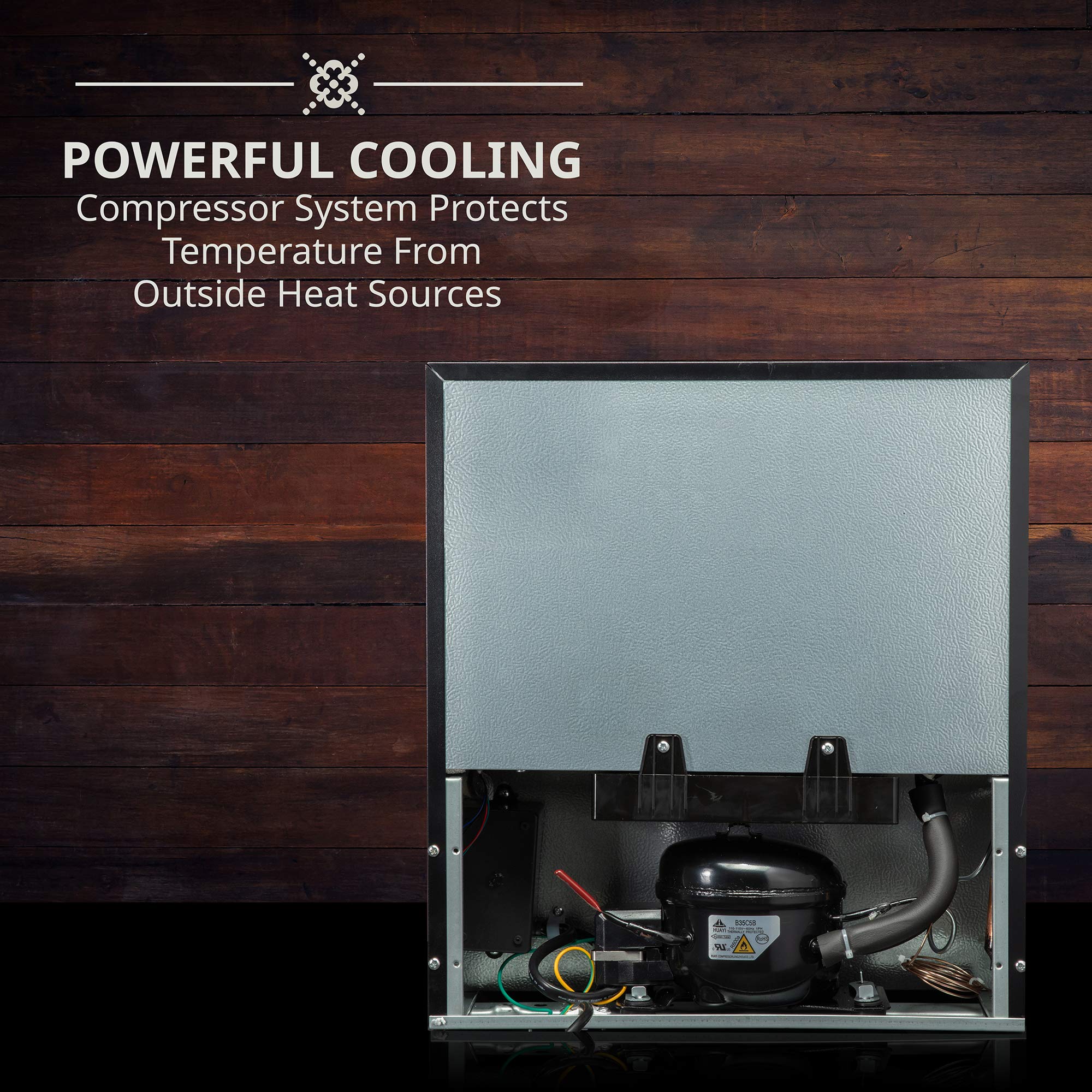 Ivation 12 Bottle Compressor Wine Cooler Refrigerator w/Lock | Large Freestanding Wine Cellar For Red, White, Champagne or Sparkling Wine | 41f-64f Digital Temperature Control Fridge Glass Door Black