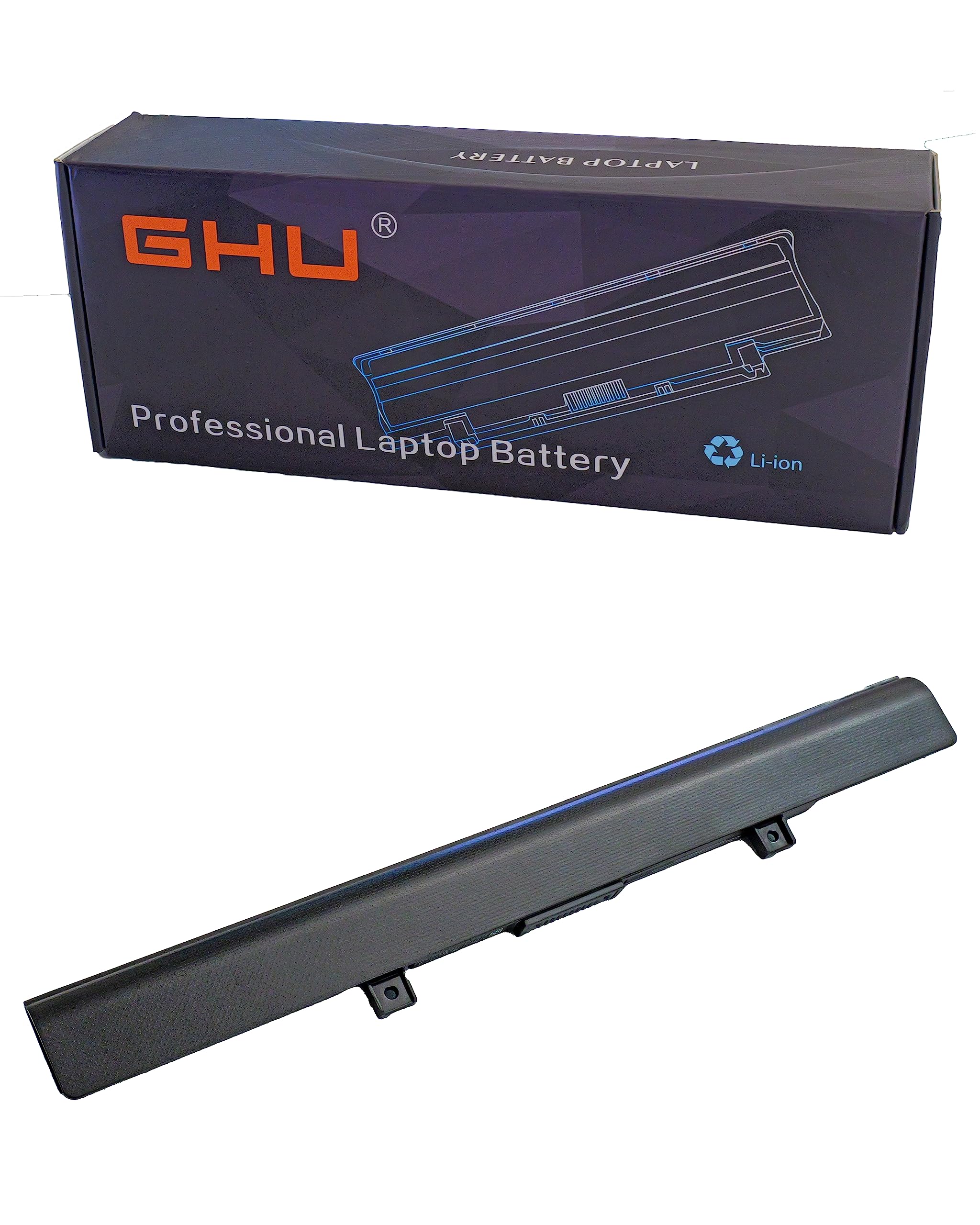GHU Extended Capacity 2800mAh 45Wh Battery Compatible with Battery for Toshiba C55, PA5185U Battery, PA5185U 1BRS, Satellite S55T Battery, Lasts 3-4 Hours, Rechargeable Over 1000 Cycles, UL Tested