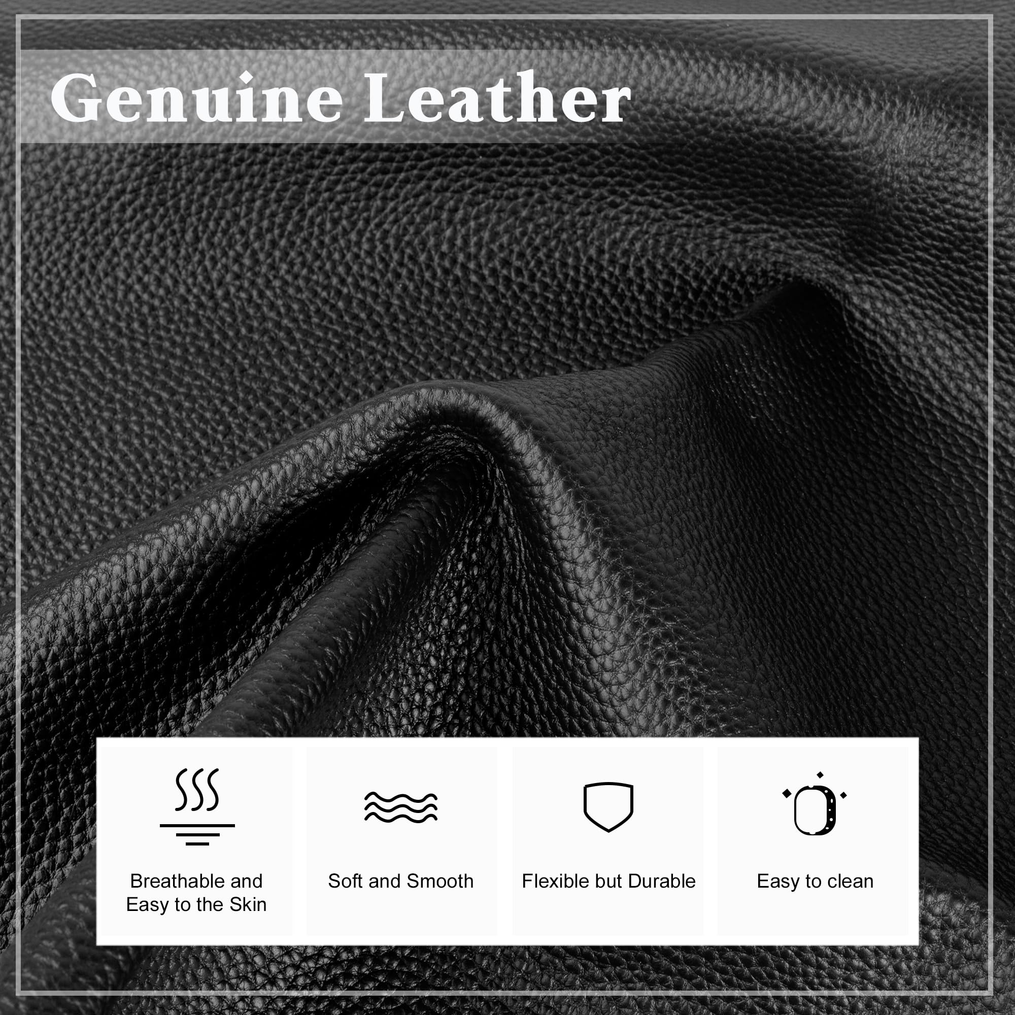 befen Genuine Leather Crossbody Bags for Women, Black Leather Purse Soft Real Hobo Crossbody with 2 Removable and Adjustable Straps Trendy Womens Purses and Handbags for Everyday