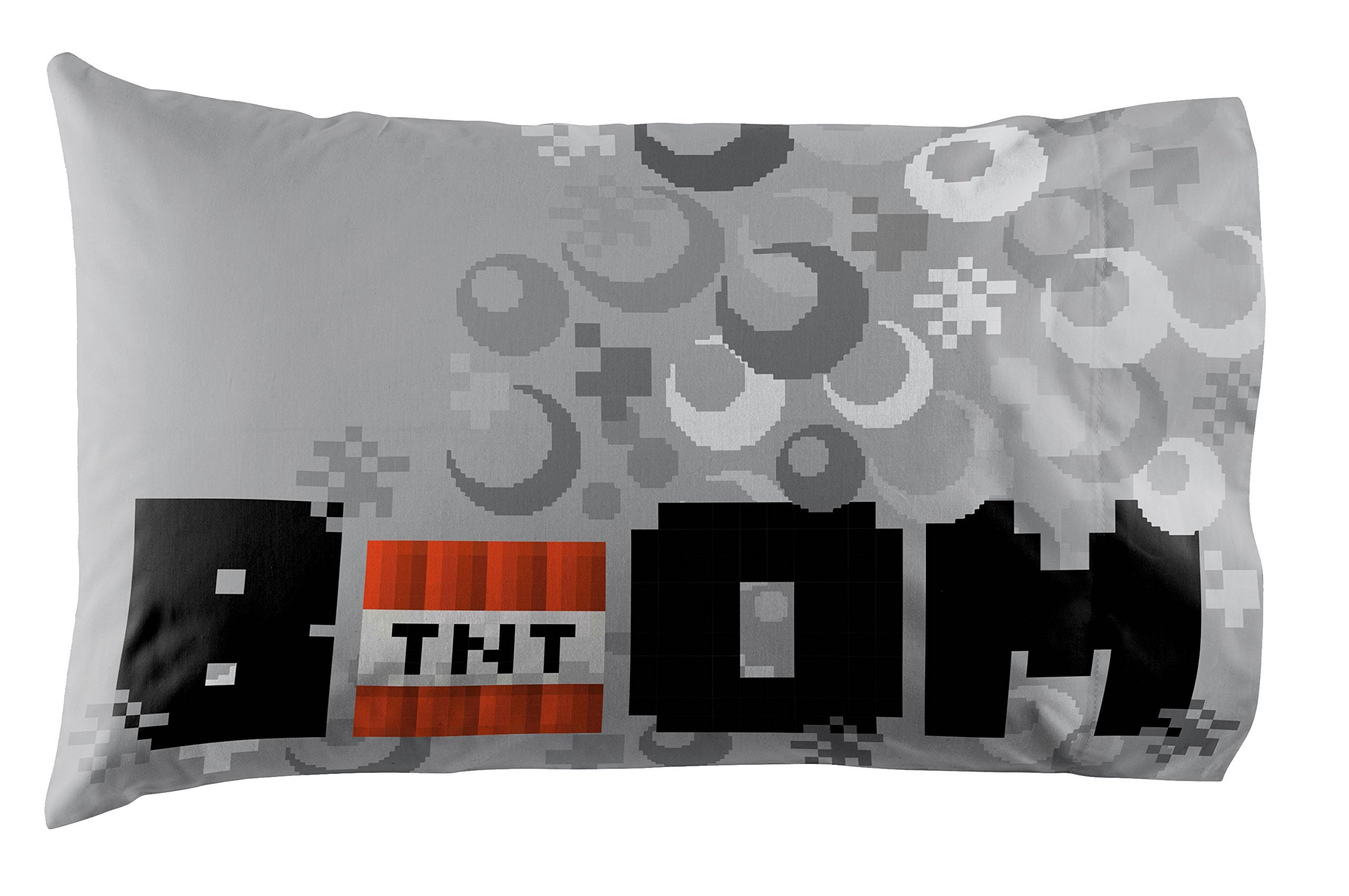 Jay Franco Minecraft Creeper 5 Piece Full Bed Set - Includes Reversible Comforter & Sheet Set - Super Soft Fade Resistant Microfiber - (Official Minecraft Product)