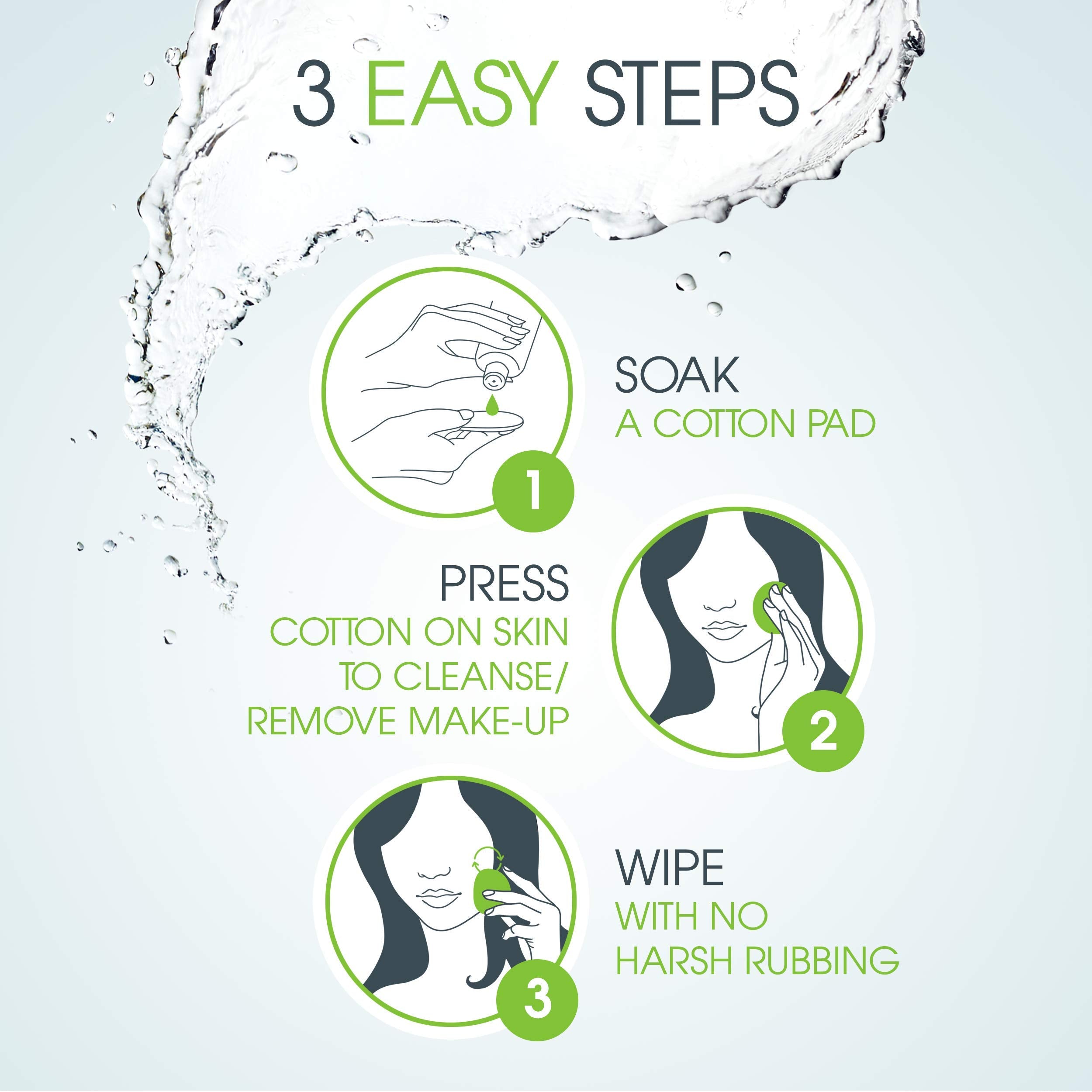 Bioderma Sébium H2O PUMP, Micellar Water, Cleansing and Make-Up Removing for Combination to Oily Skin, Green Bottle, 17 Fl Oz