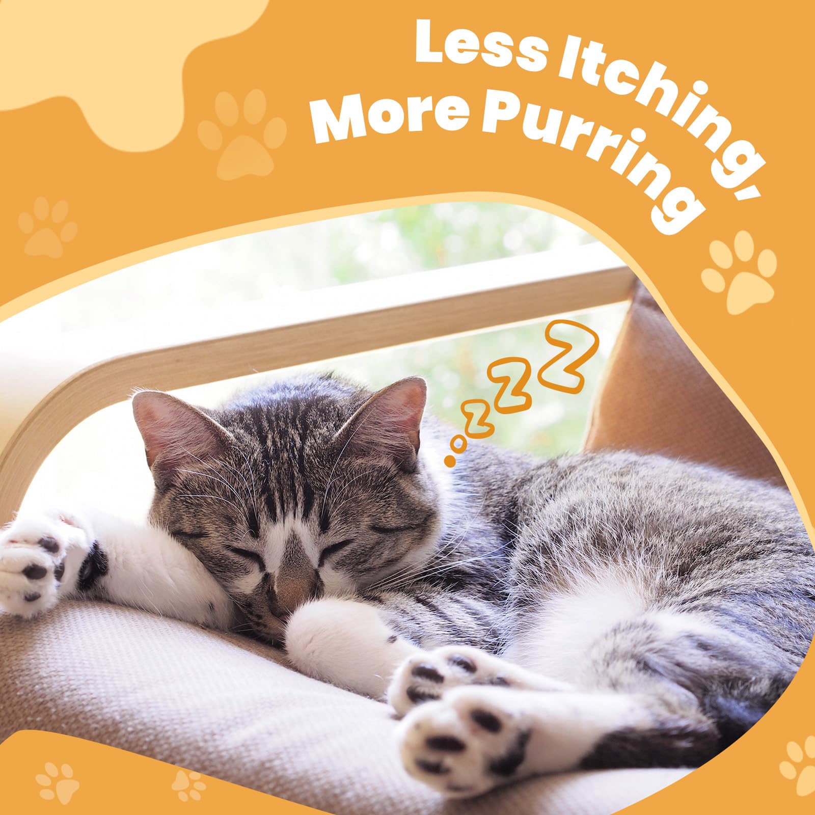 Cat Allergy Relief for Cats, Crunchy & Creamy Chews for Immune & Skin Coat Support – Seasonal Allergies, Itching Relief, Omega 3 & Probiotic Natural Supplement for Cats, Chicken Flavor – 500 Chews