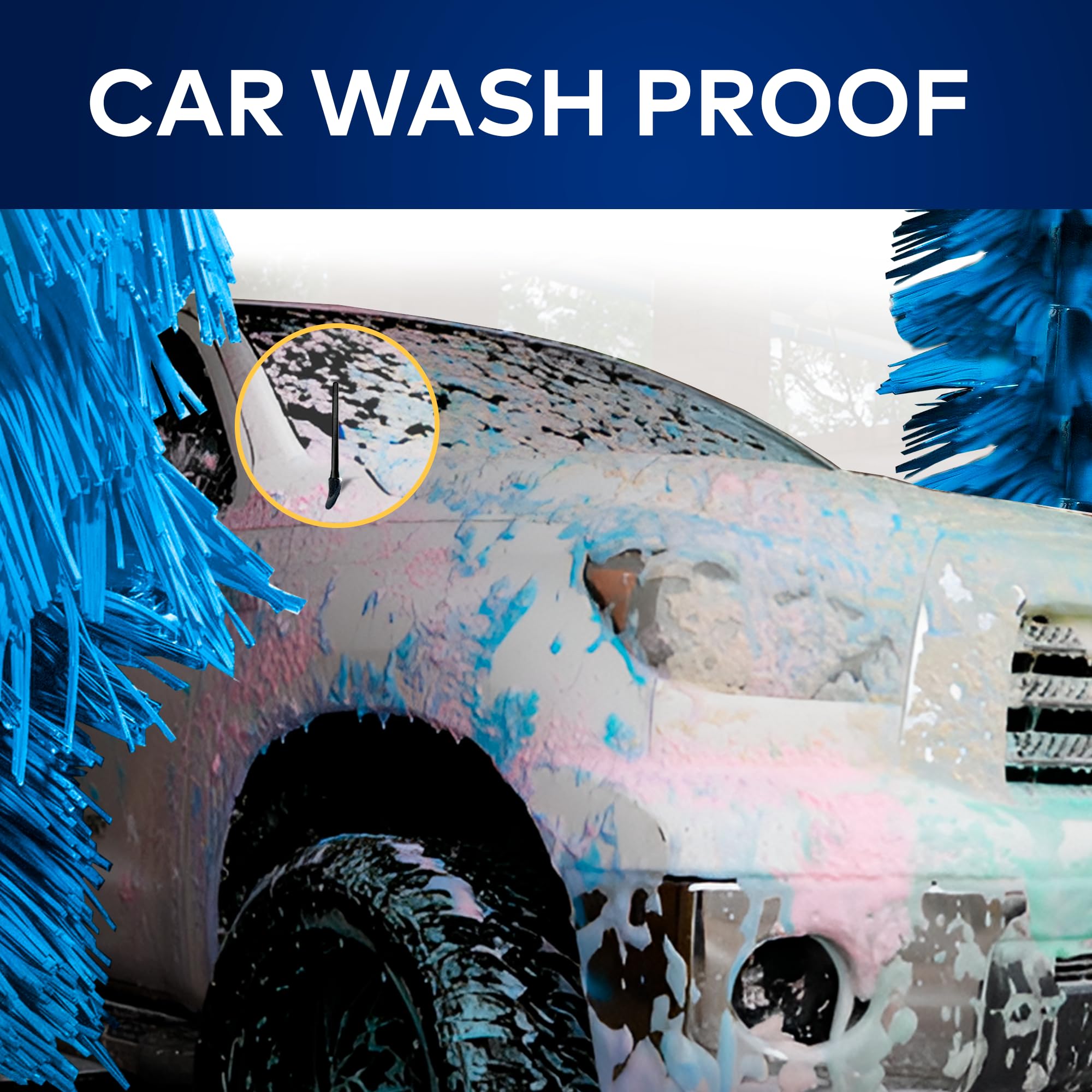 Antenna Mast for Toyota Tundra 2007-2021, Black Automotive Antenna Replacement for Cars, Trucks & SUV - AM FM Radio Compatible - Car & Truck Exterior Accessories for Men & Women, 6 3/4"