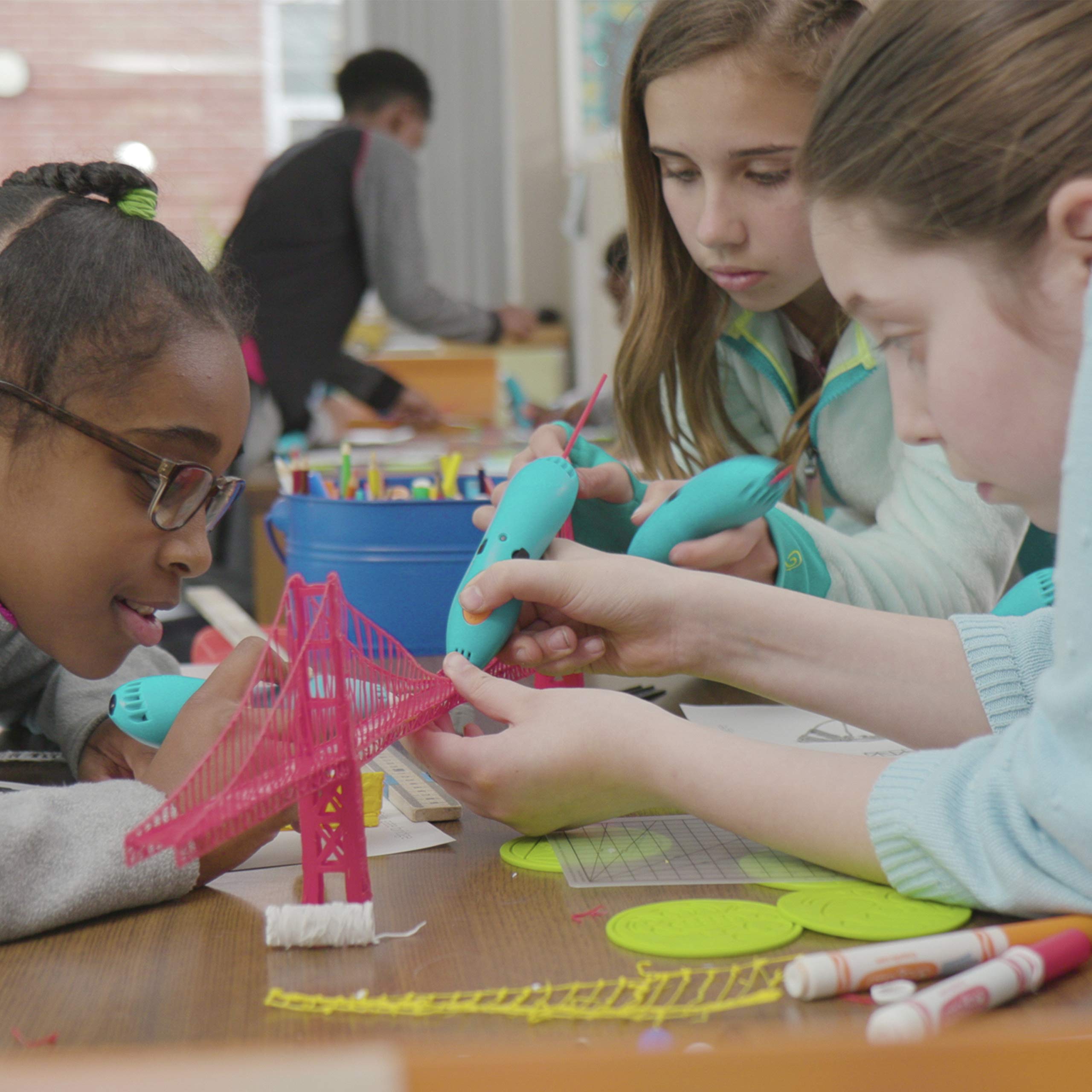 3Doodler EDU Start Learning Pack, Full Set, with 12 3D Printing Pens + 1200 Strands of Plastic Filament + Classroom Activity Plans