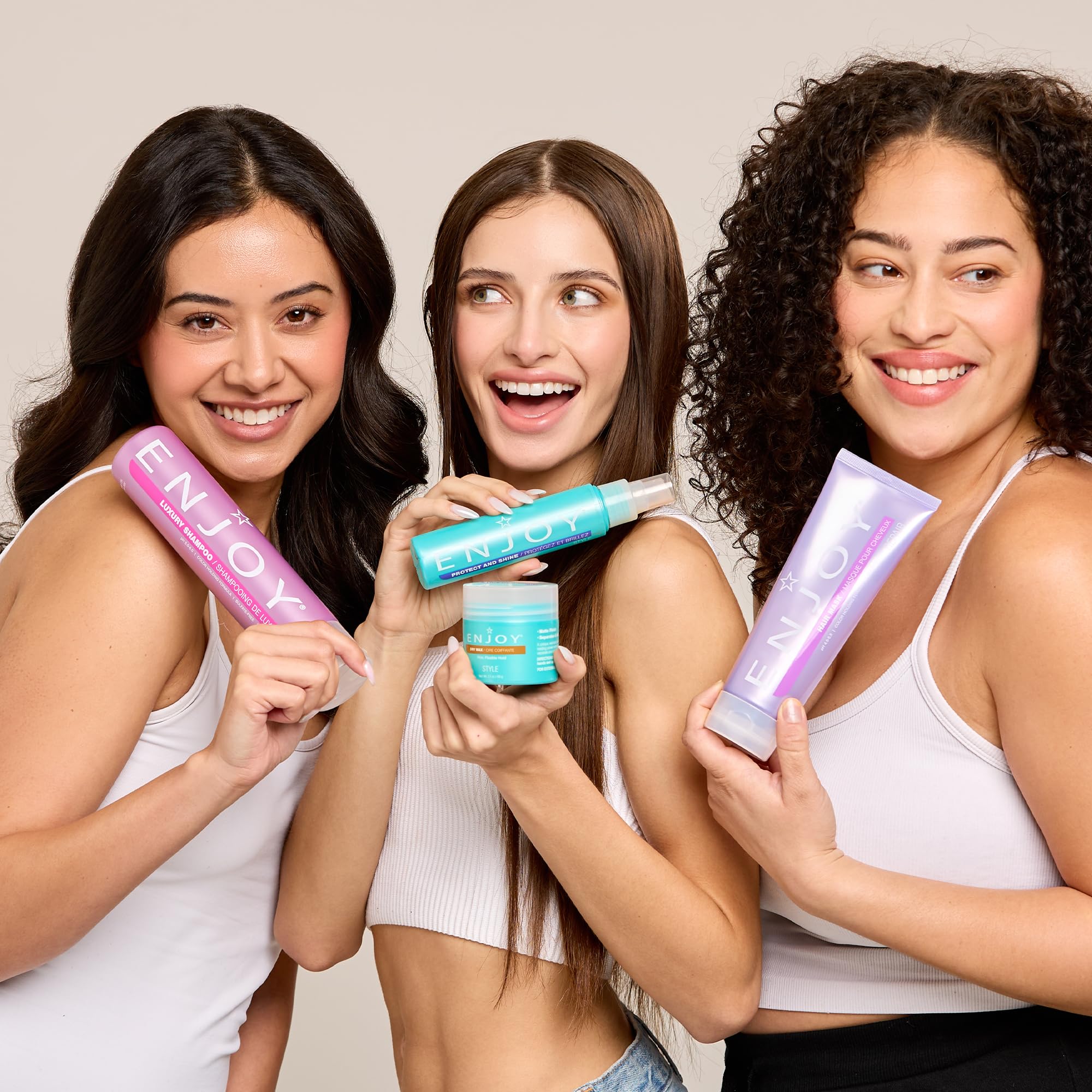 Enjoy Hair Mask 8 Oz 227 Grams | Add Moisture & Shine, Repair and Strengthen Dry, Unruly Hair | Color Safe | pH 4.5-5.5 | Sulfate-Free