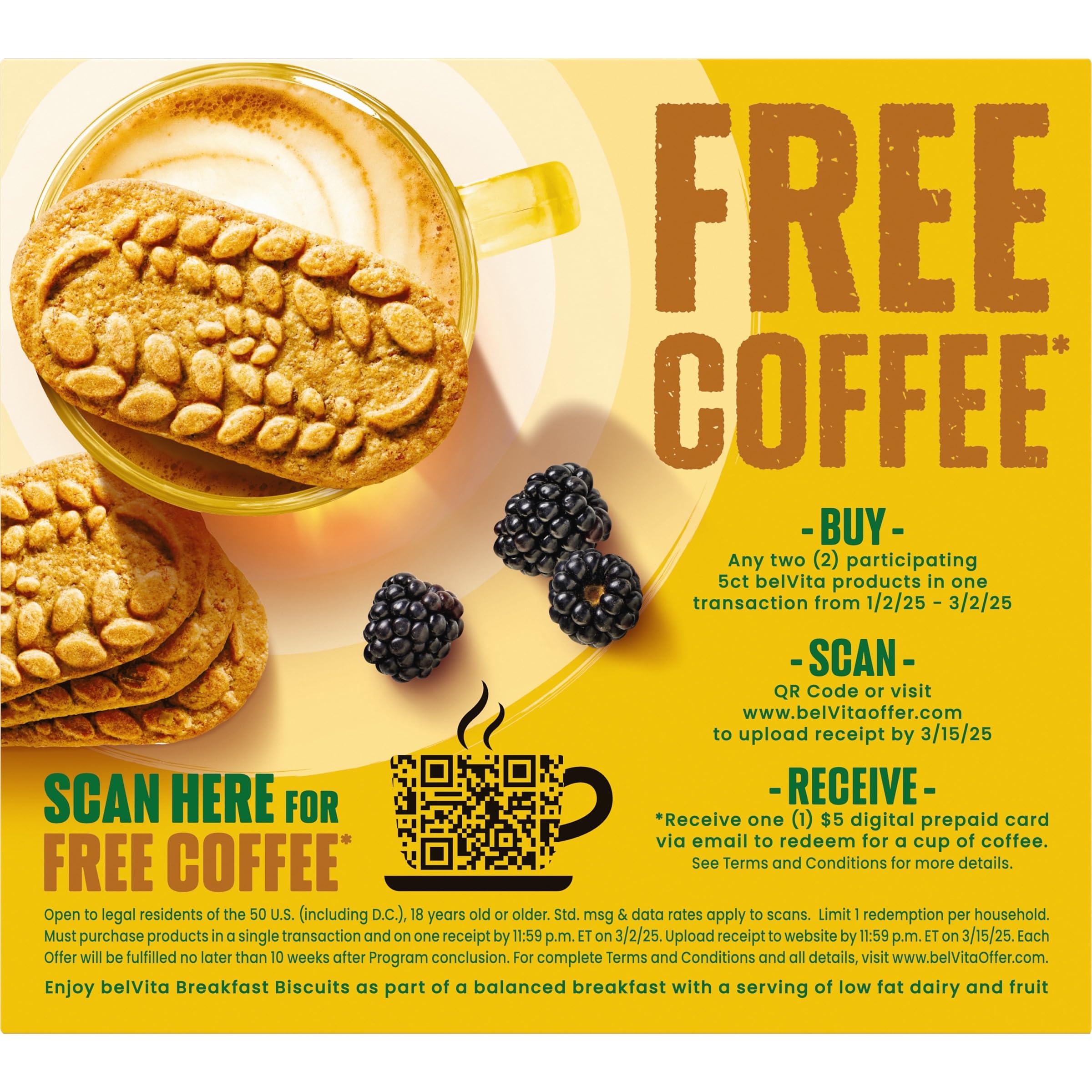 belVita Cinnamon Brown Sugar Breakfast Biscuits, 5 Packs (4 Biscuits Per Pack)