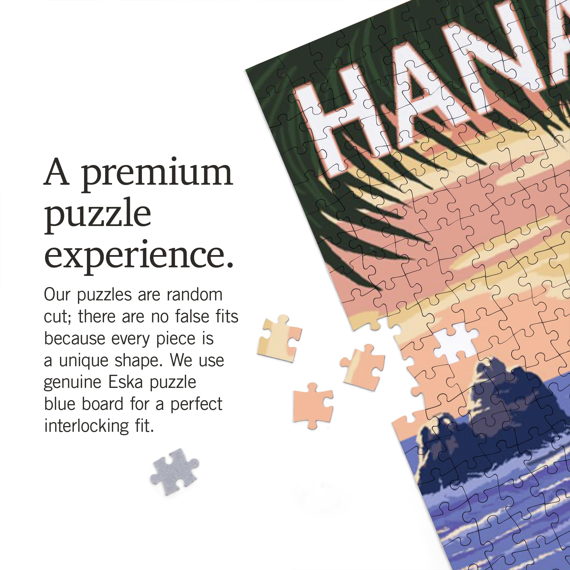 Hanalei Bay, Kauai, Hawaii, Woody on Beach (1000 Piece Puzzle, Challenging Jigsaw Puzzle for Adults, Made in USA)