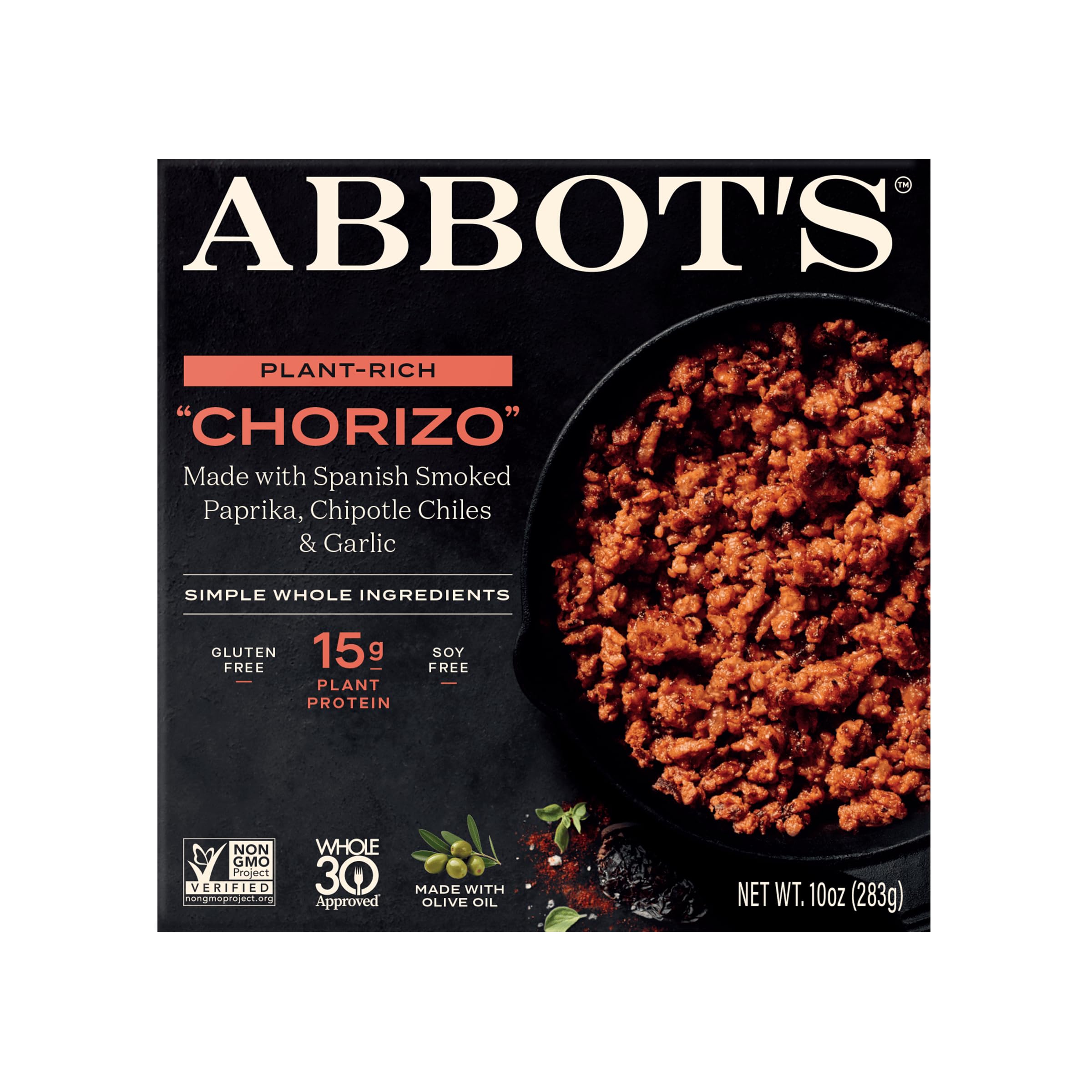 Abbot’s, Plant-Based ChorizoVegan Gluten-Free, 10 Ounce