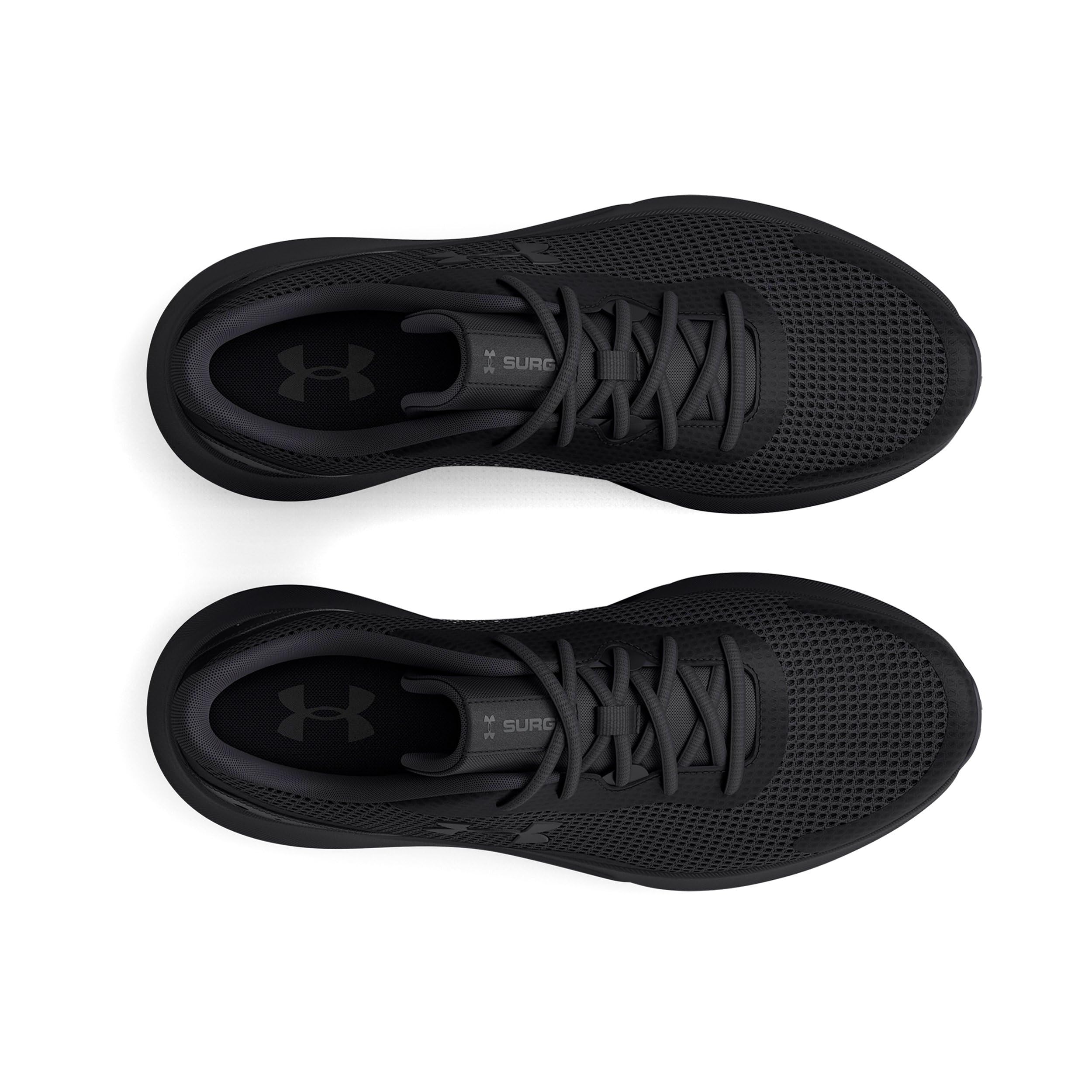 Under Armour Men's Surge 3, Black/Black, 14 Medium US