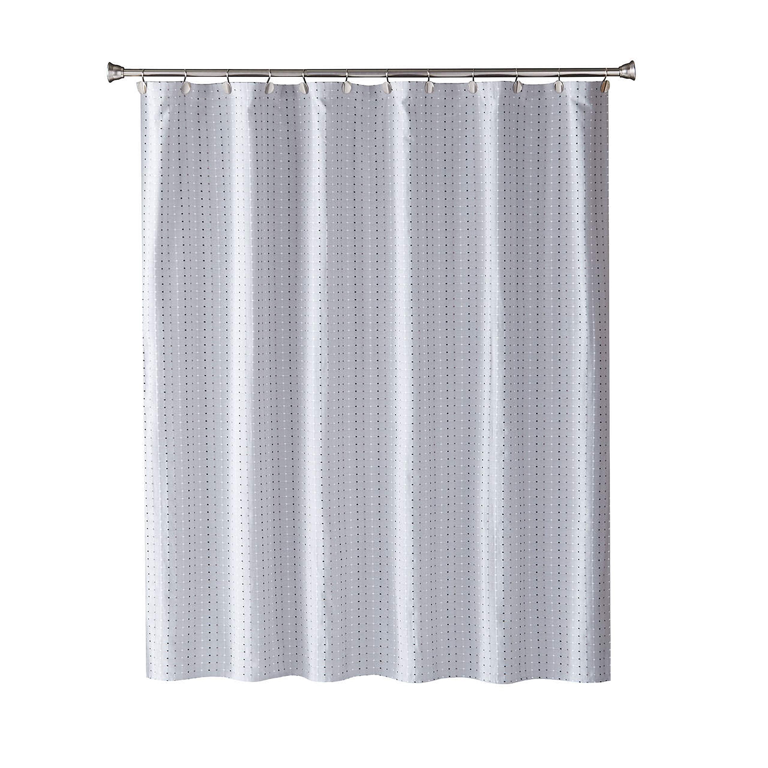 SKL Home by Saturday Knight Ltd. Hopscotch Fabric Shower Curtain, Gray 72x72