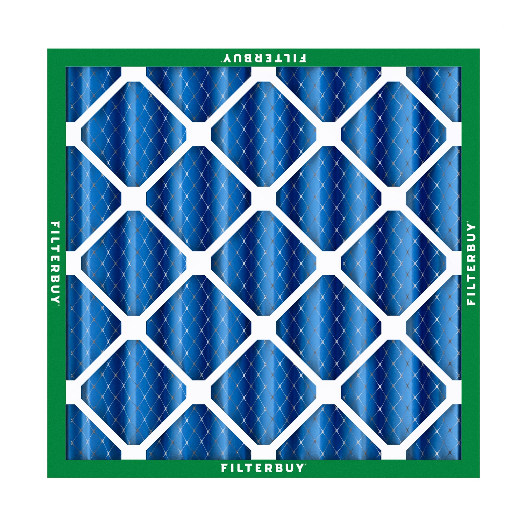 Filterbuy 20x20x4 Air Filter MERV 13 Optimal Defense (2-Pack), Pleated HVAC AC Furnace Air Filters Replacement (Actual Size: 19.50 x 19.50 x 3.63 Inches)