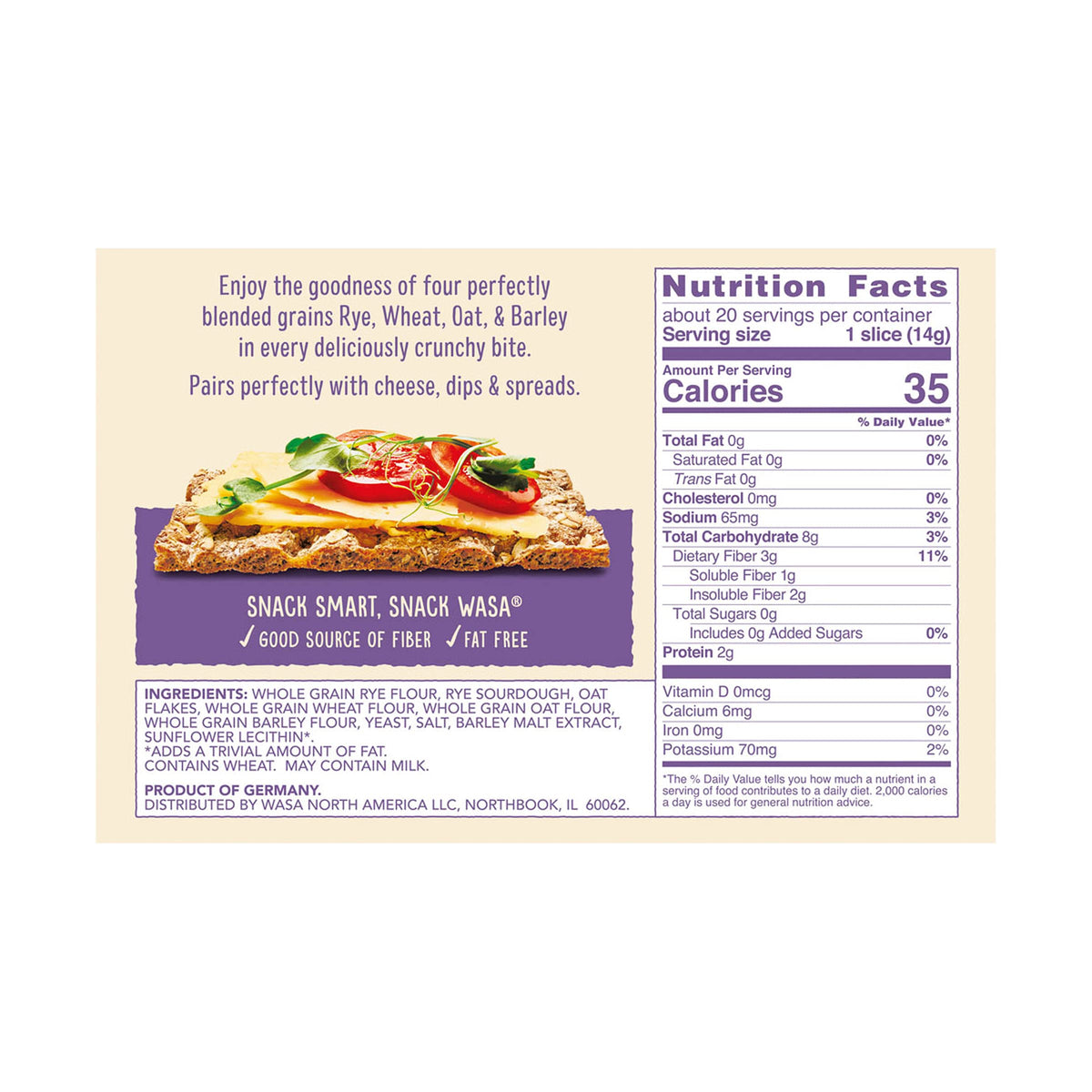 Wasa Multigrain Crispbread, 9.7 oz (Pack of 1)