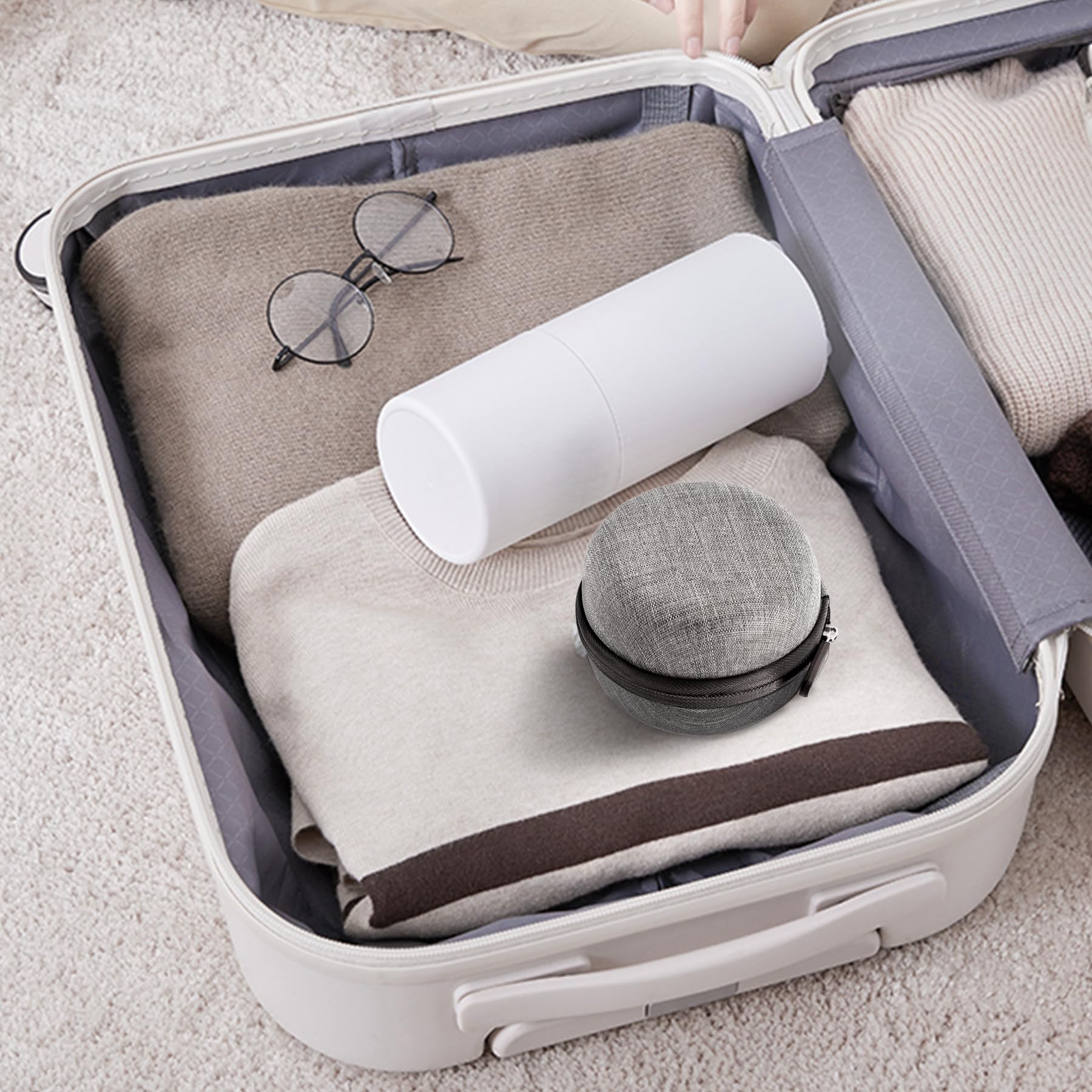 Dreamegg Portable Travel Case for D11&D11Max White Noise Machine, Crush-Resistant Sound Machine Travel Case, Provides Protection While Travelling, Protection from Scratches & Water Splashes(Case Only)