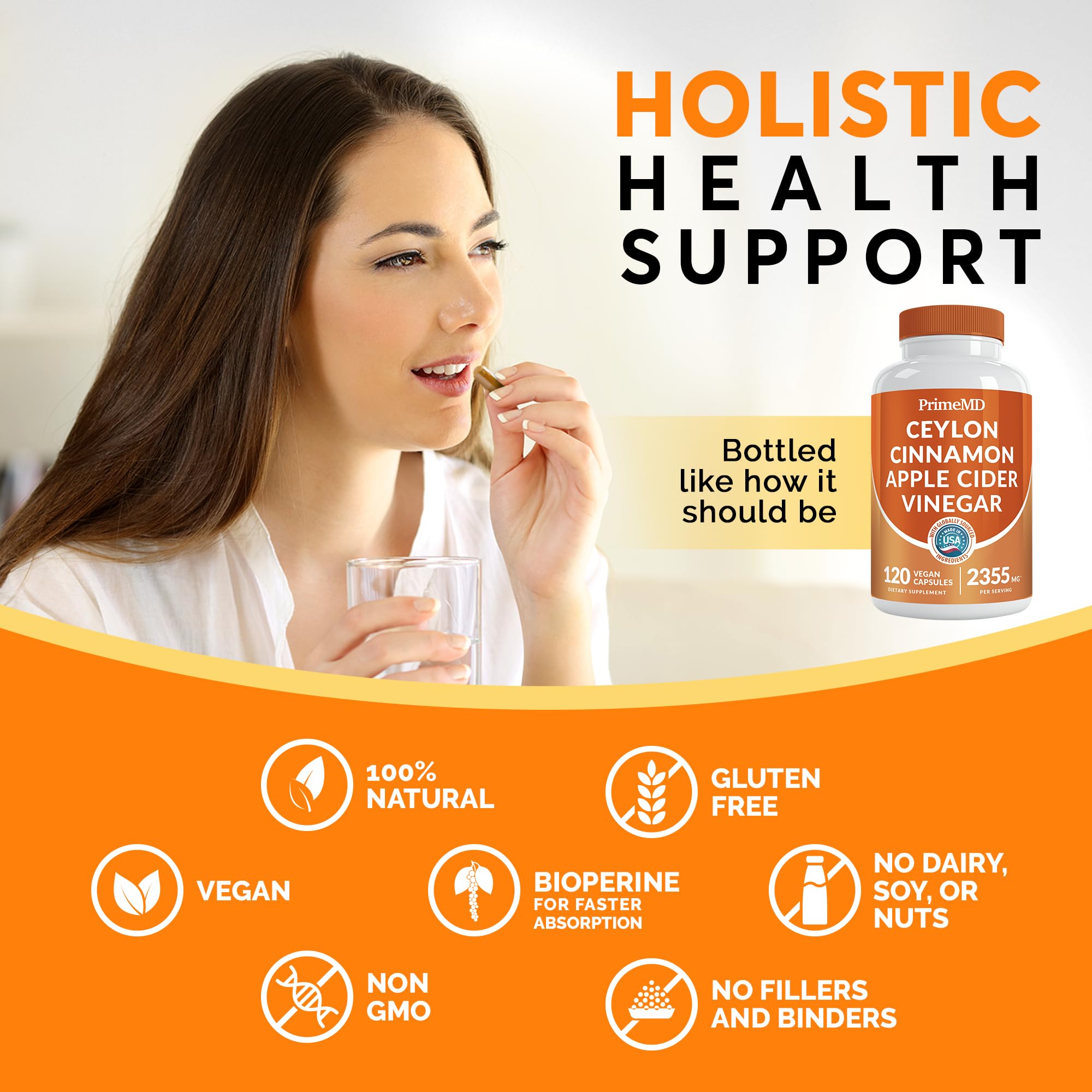Ceylon Cinnamon (1pk) and Nitric Oxide (1pk) Supplement Bundle - Potent Vitamins for Heart, Metabolism, Balance, Circulatory, Lipid, and Immune Support - Non-GMO, Vegan, Gluten-Free