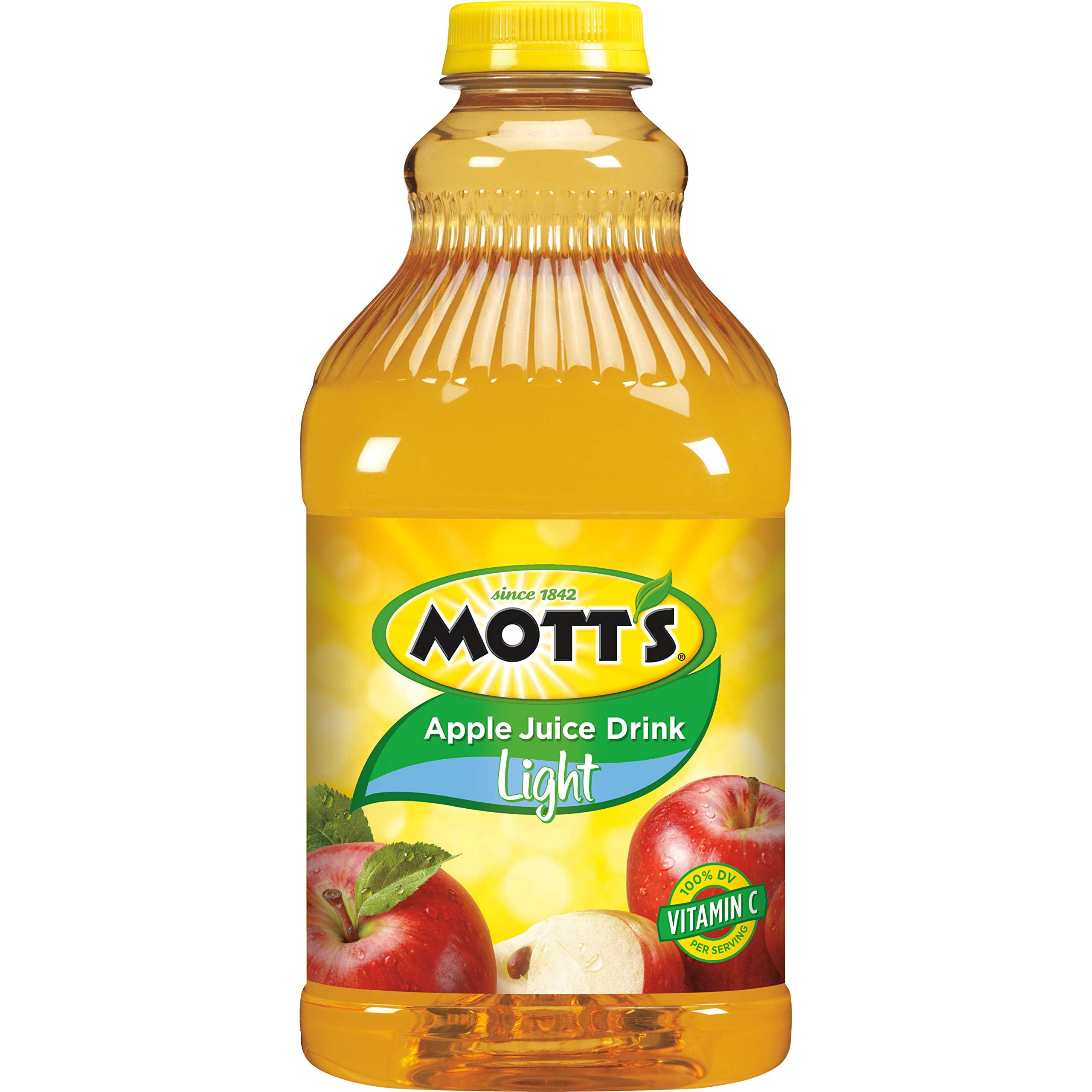 Mott's Apple Light Juice Drink, 64 Fl Oz Bottle (Pack Of 8), 42% Fruit Juice With 50% Fewer Calories Than 100% Apple Juice, Excellent Source Of Vitamin C
