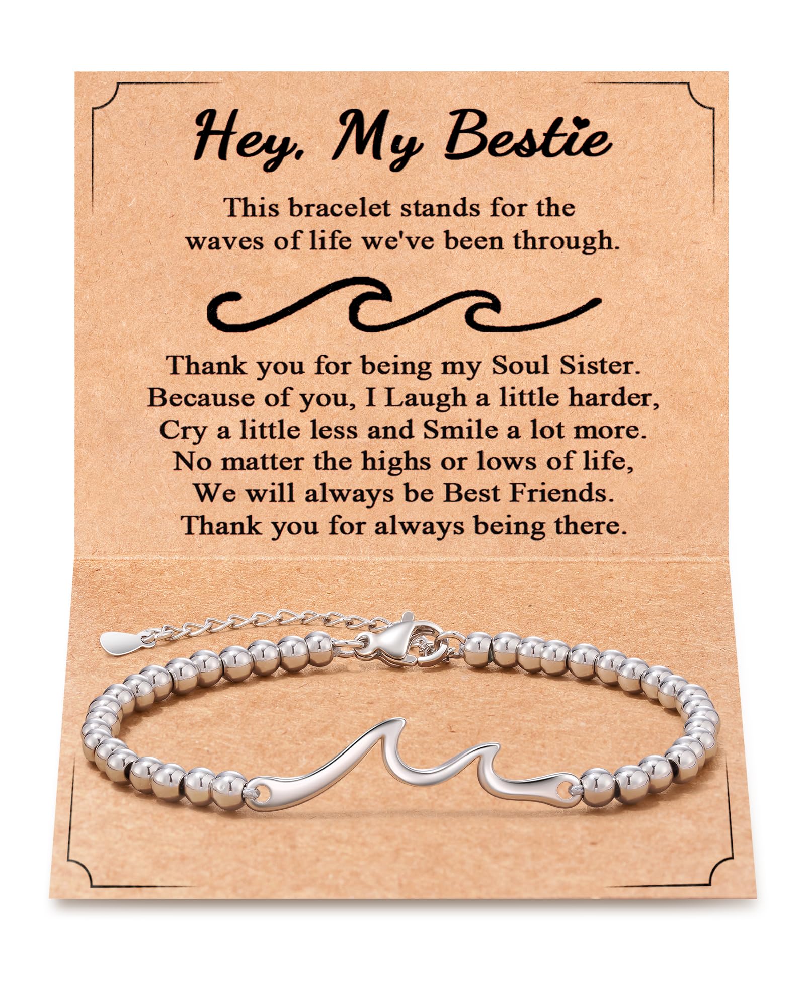 Tarsus Best Friend Bracelet Gifts for Women Bestie Gifts, Friendship Gifts Best Friend Bracelet Christmas Day Gifts for Best Friend Birthday Gifts for Women Female Friendship Bracelet