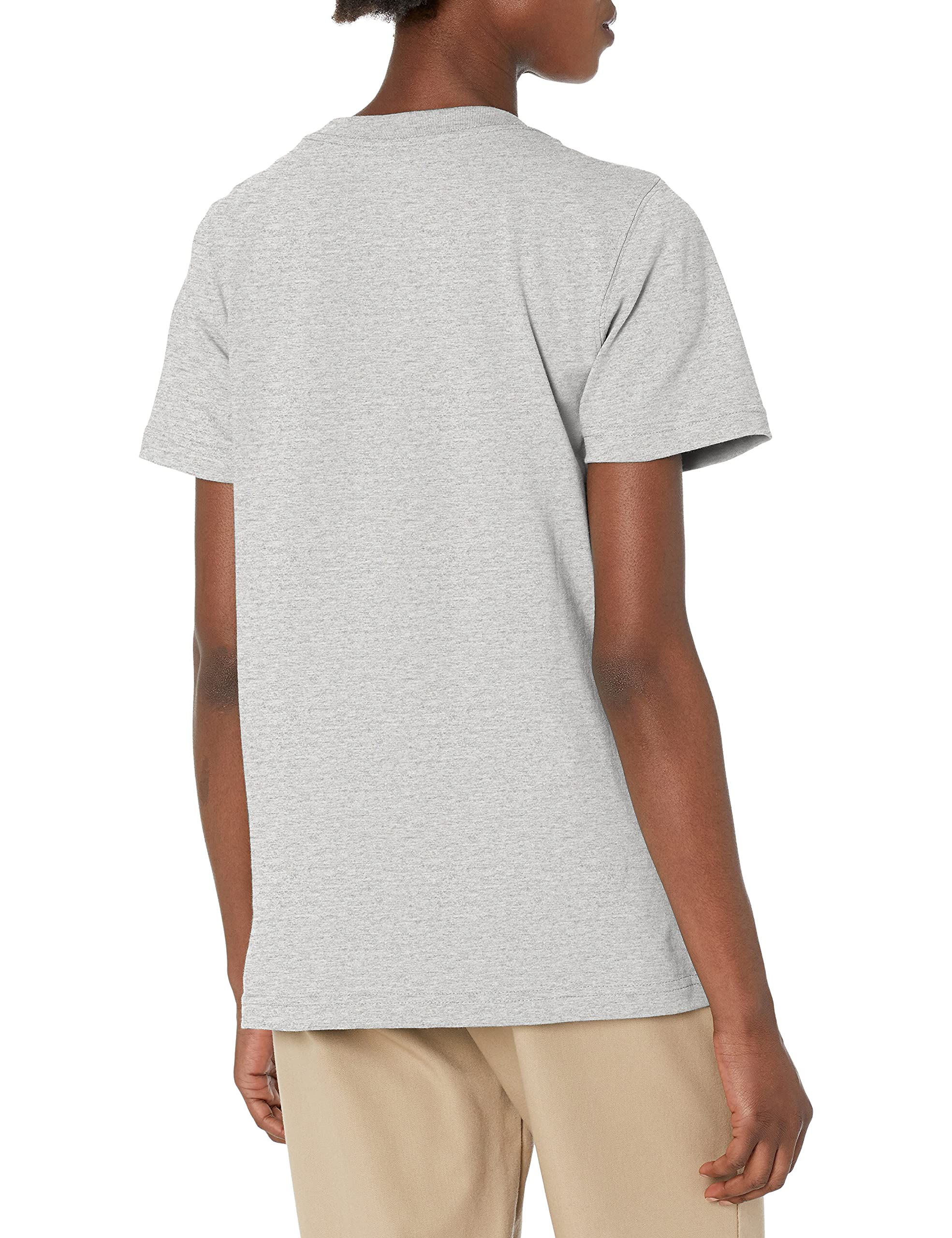 Dickies womens Short Sleeve Heavyweight Pocket T-shirt T Shirt, Heather Gray, X-Large US