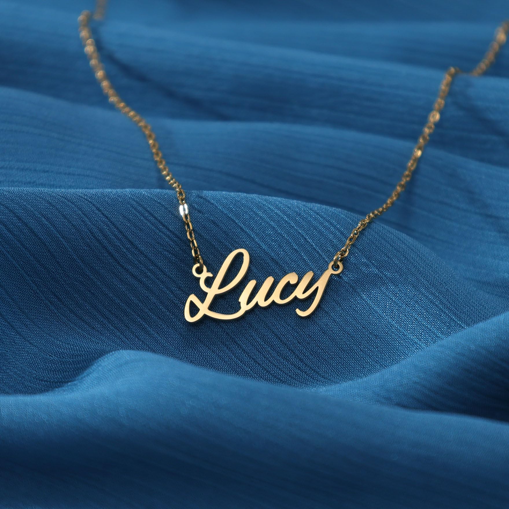 DayOfShe Custom Name Necklaces for Women Birthday Gifts, Layered Name Necklace Personalized Christmas Jewelry Gift for Wife Mother