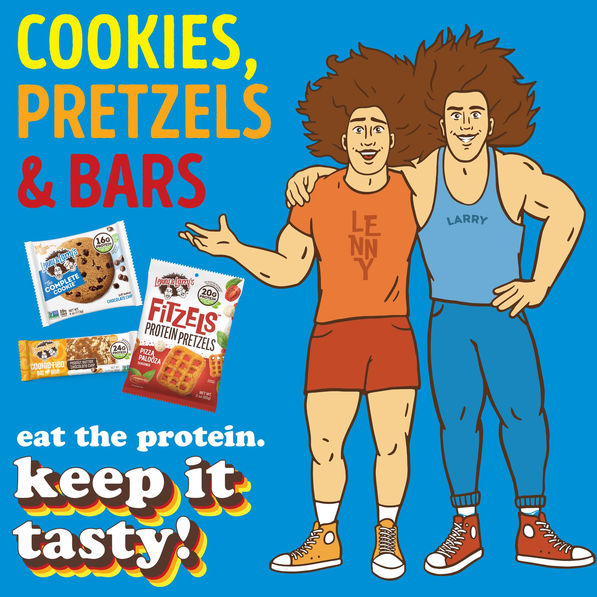 Lenny & Larry's Cookie-fied Bar, Cookies & Creme, 45g - Plant-Based Protein Bar, Vegan and Non-GMO (Pack of 9)
