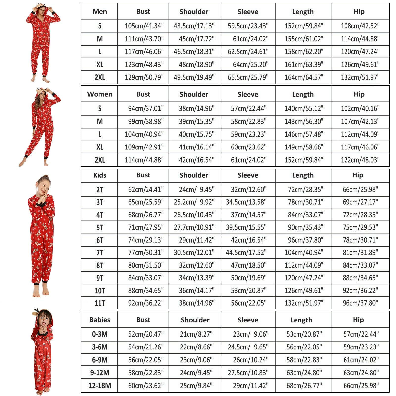 NIBESSER Family Christmas Pajamas Matching Sets Funny Christmas Pjs for Couples Holiday Long Sleeve Xmas Sleepwear Sets