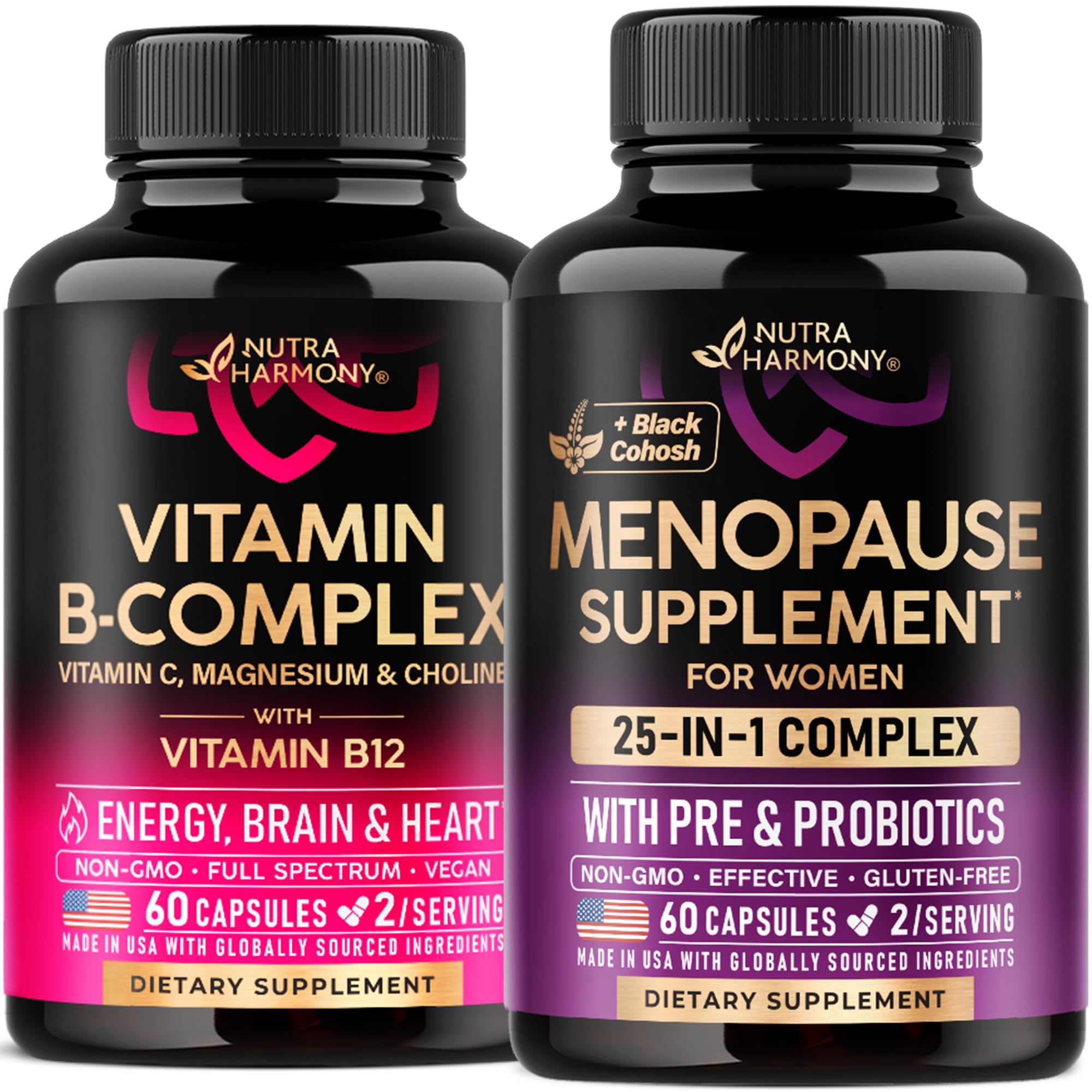 NUTRAHARMONY Vitamin B Complex & Menopause Supplement