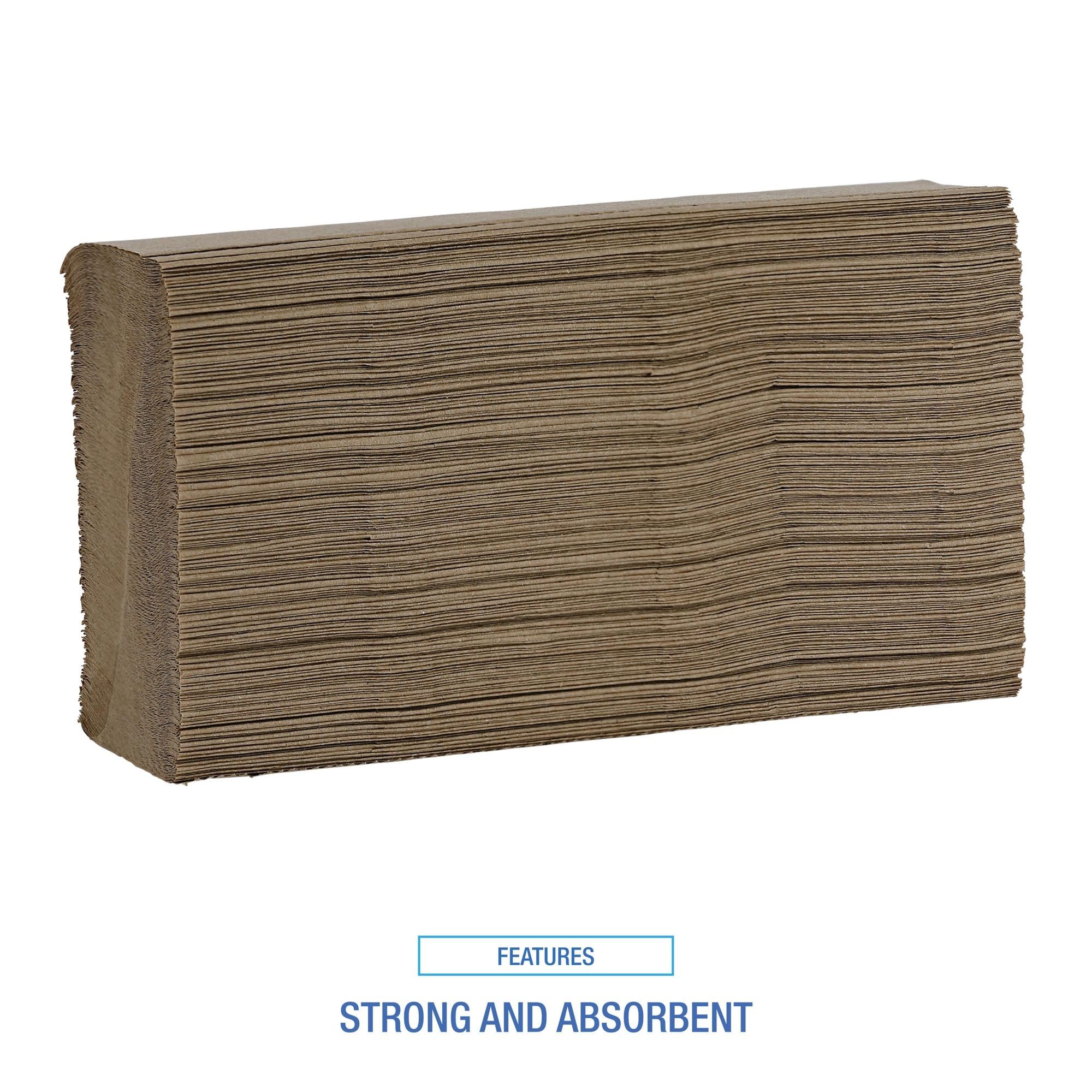 Boardwalk B6202 9 in. x 9-9/20 in. Multifold Paper Towels - Natural (16/Carton)