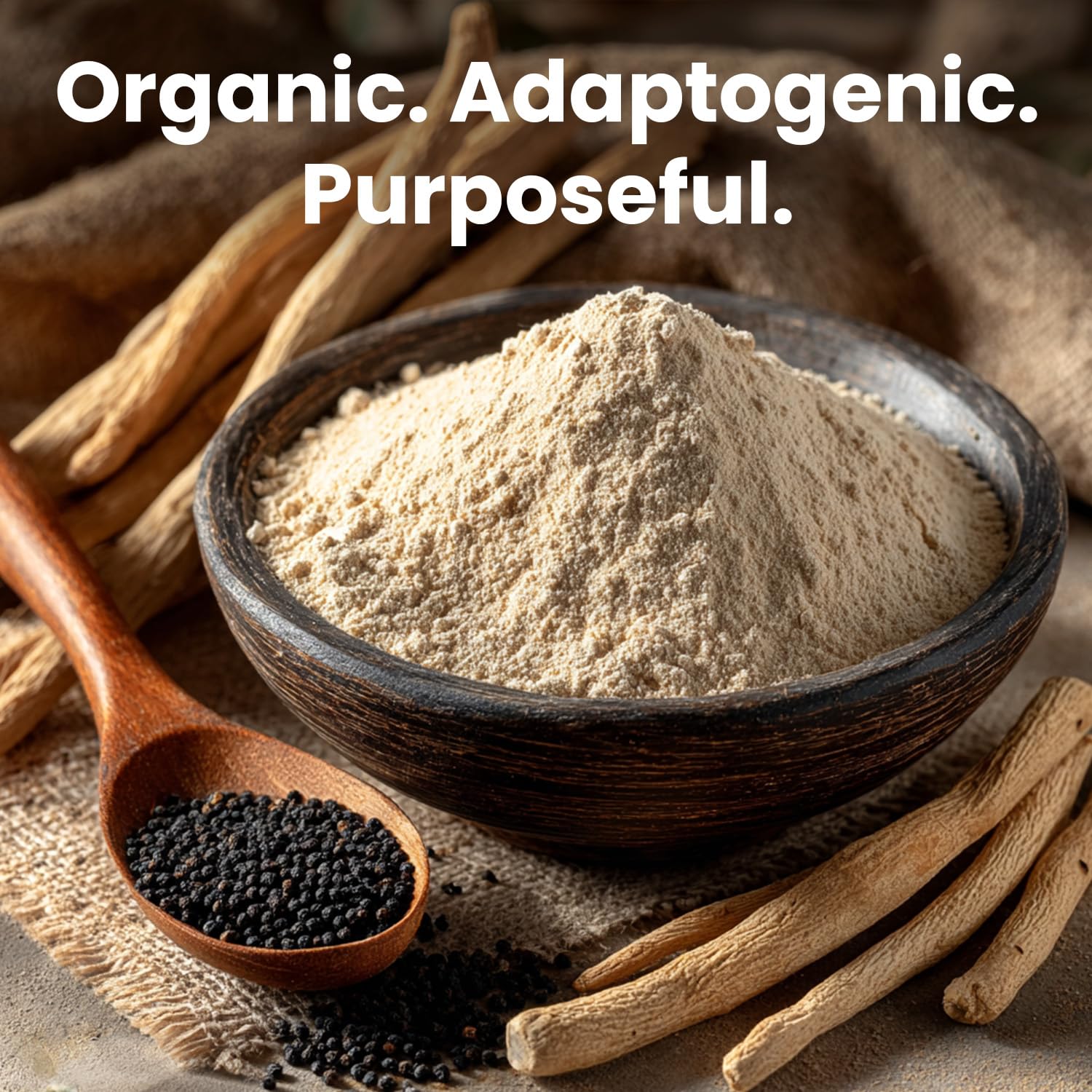 6-in-1 Organic Maca Root Ashwagandha Capsules 1710mg with DHEA and Black Pepper Fruit Extract for Women and Men - Black Maca Supplement for Stamina, Bone and Mood Support Supplement, 120 count