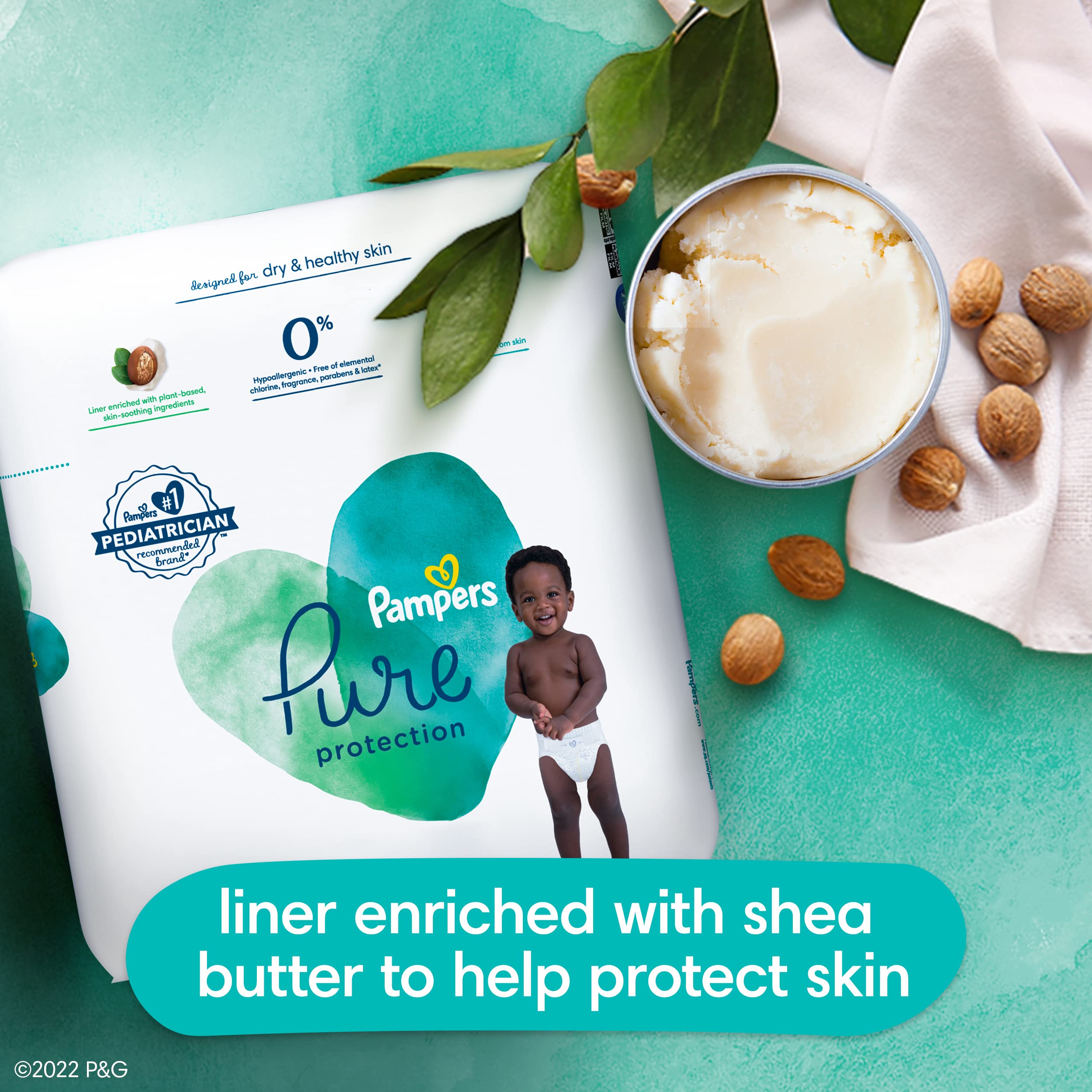 pampers pure protection diaper size 1 32 ct OLD