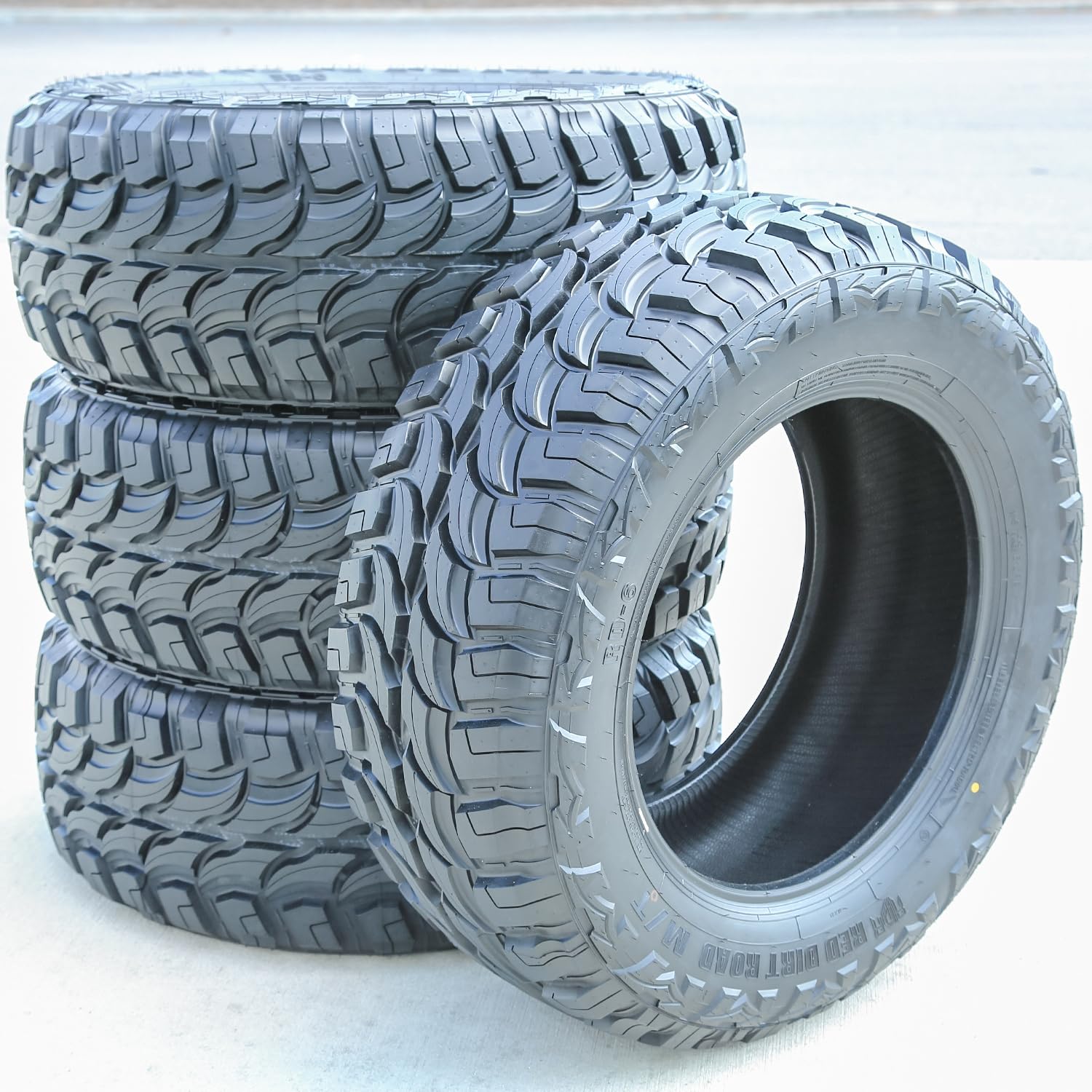 Red Dirt Road RD-6 M/T Mud Off-Road Light Truck Radial Tire-33X12.50R18LT 33X12.50X18 33X12.50-18 118Q Load Range E LRE 10-Ply BSW Black Side Wall