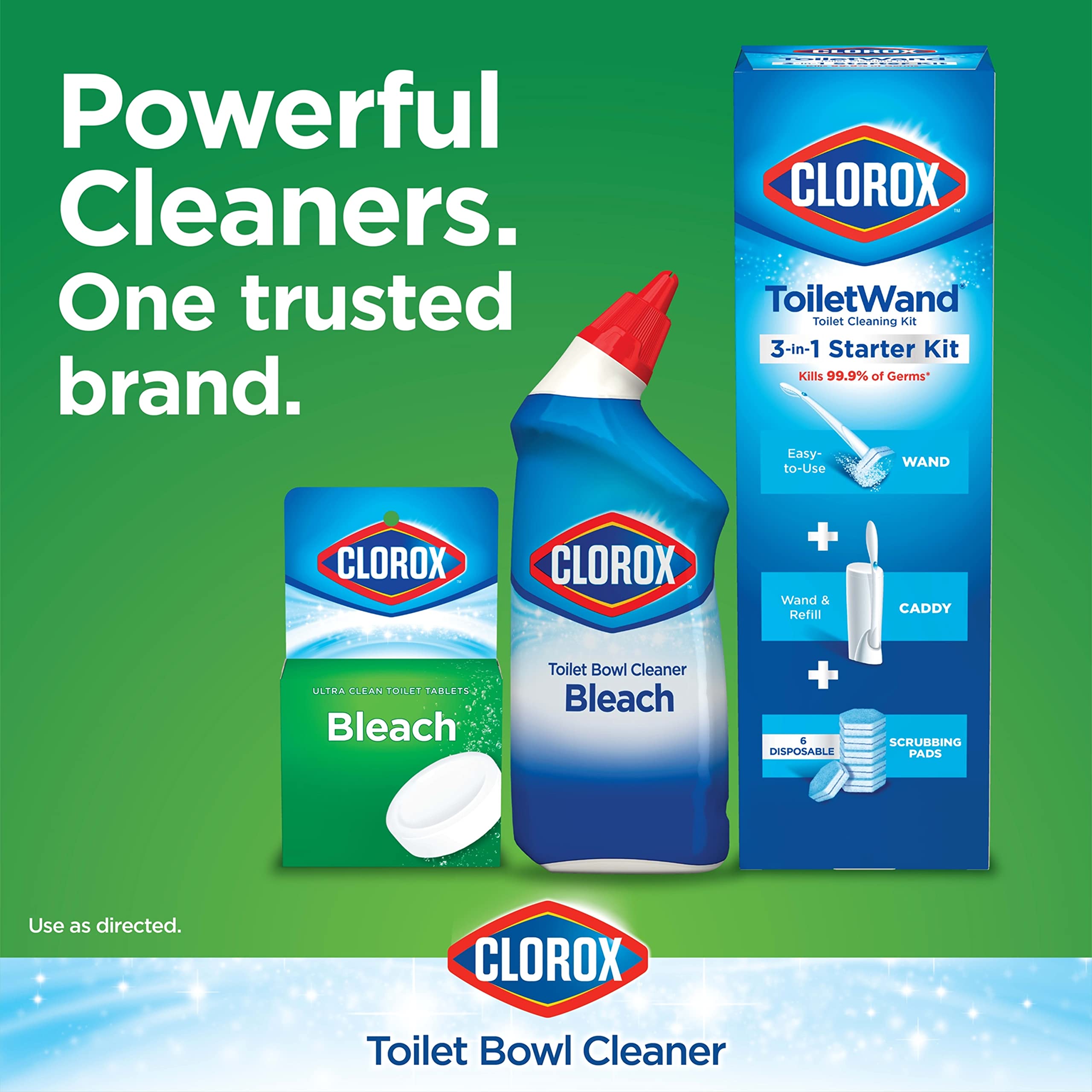 Clorox Ultra Clean Toilet Tablets Bleach 2 Count, 3.5 Ounces Each (Package May Vary)