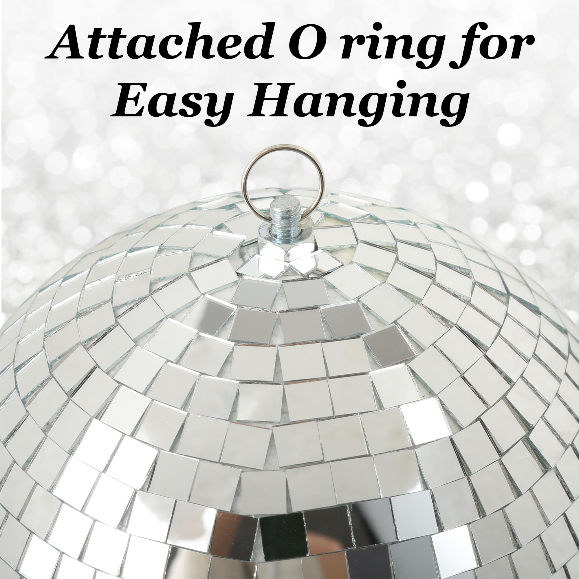 NuLink Disco Ball 12" Disco Ball Decor Hanging Disco Ball Mirror Ball for Party Decoration Wedding Home