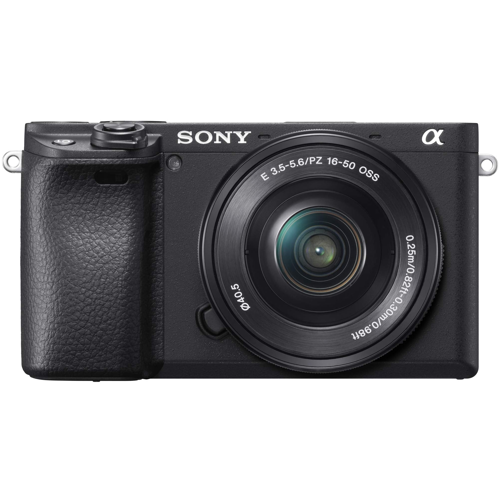 Sony a6400 4K Mirrorless Camera + 16-50mm & 55-210mm 2 Lens Kit ILCE-6400L/B Black | Official Sony USA Partner Model | Bundle with 0.43x Wide Angle + 2.2X Telephoto + Deco Gear Accessories & Battery