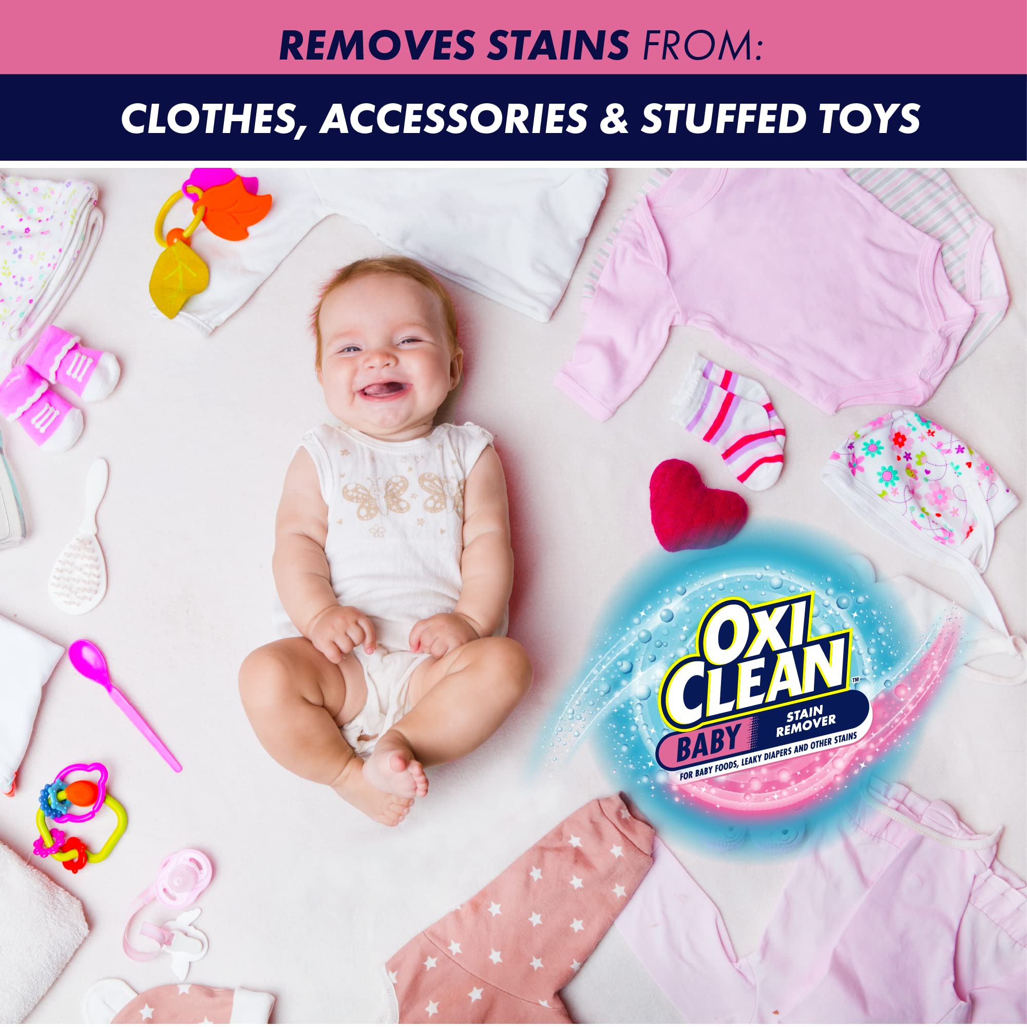 OxiClean Versatile Stain Remover Baby Stain Soaker, 3 lb