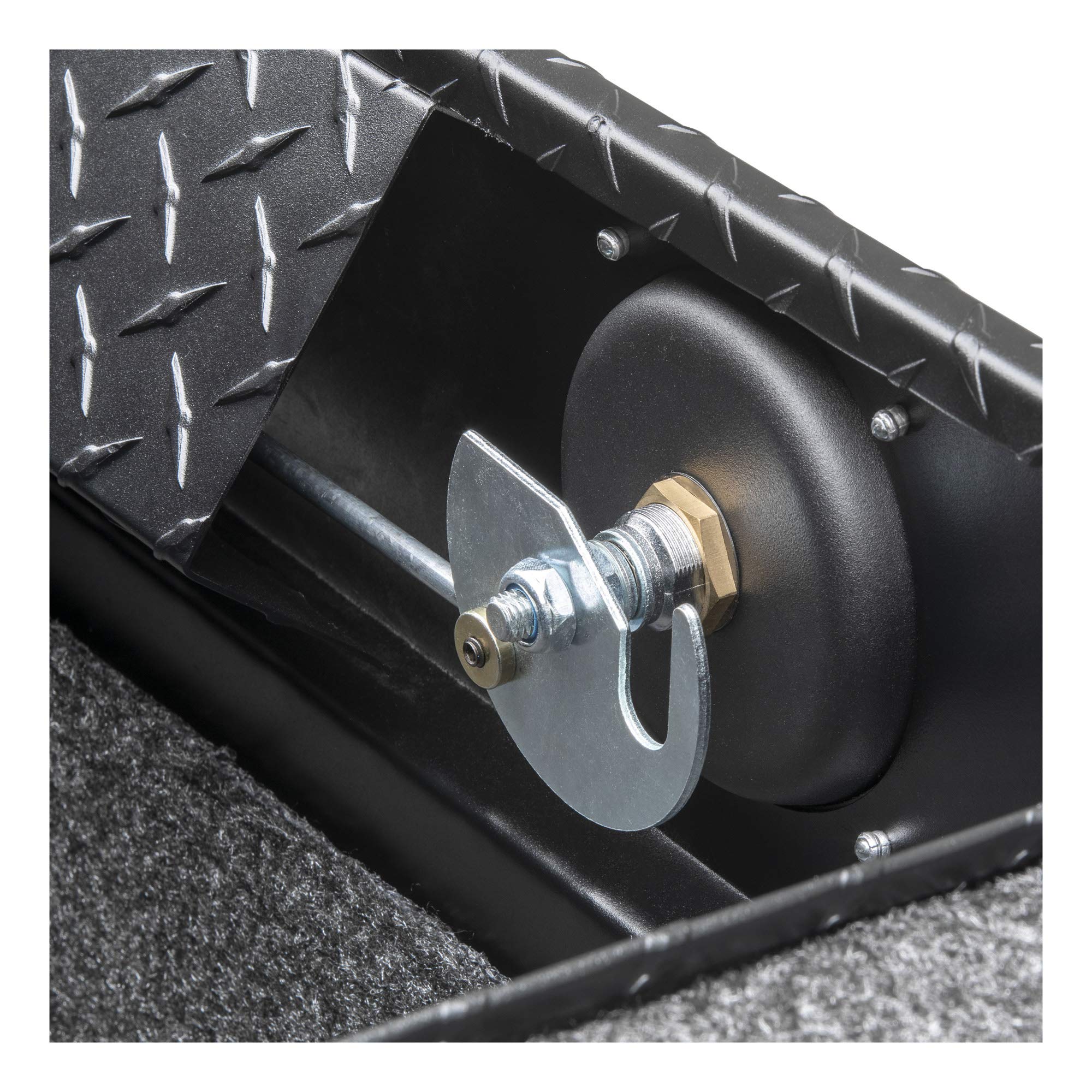 UWS EC10013 Secure Lock 69-Inch Matte Black Heavy-Wall Aluminum Truck Tool Box with Low Profile, RigidCore Lid