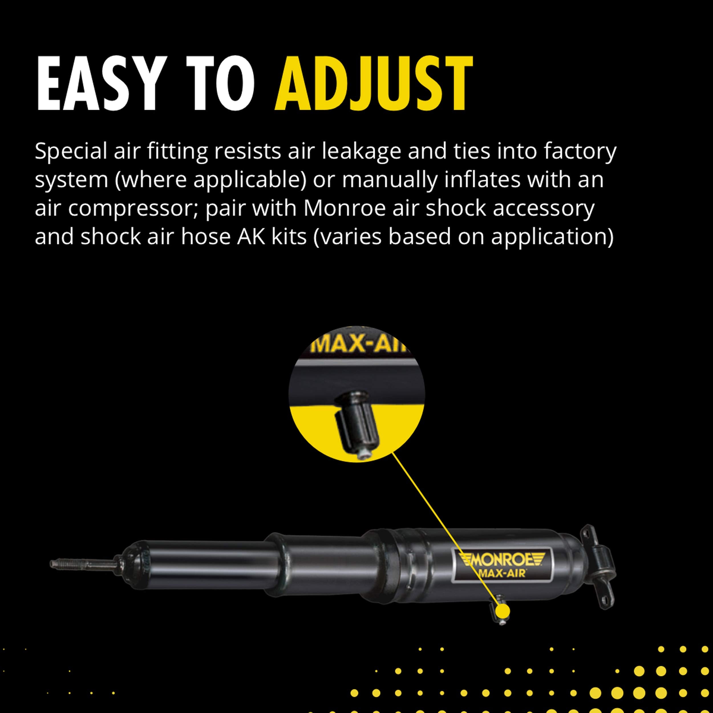 Monroe Max-Air MA822 Air Adjustable Air Shock Absorber Pack of 2 for Buick LeSabre