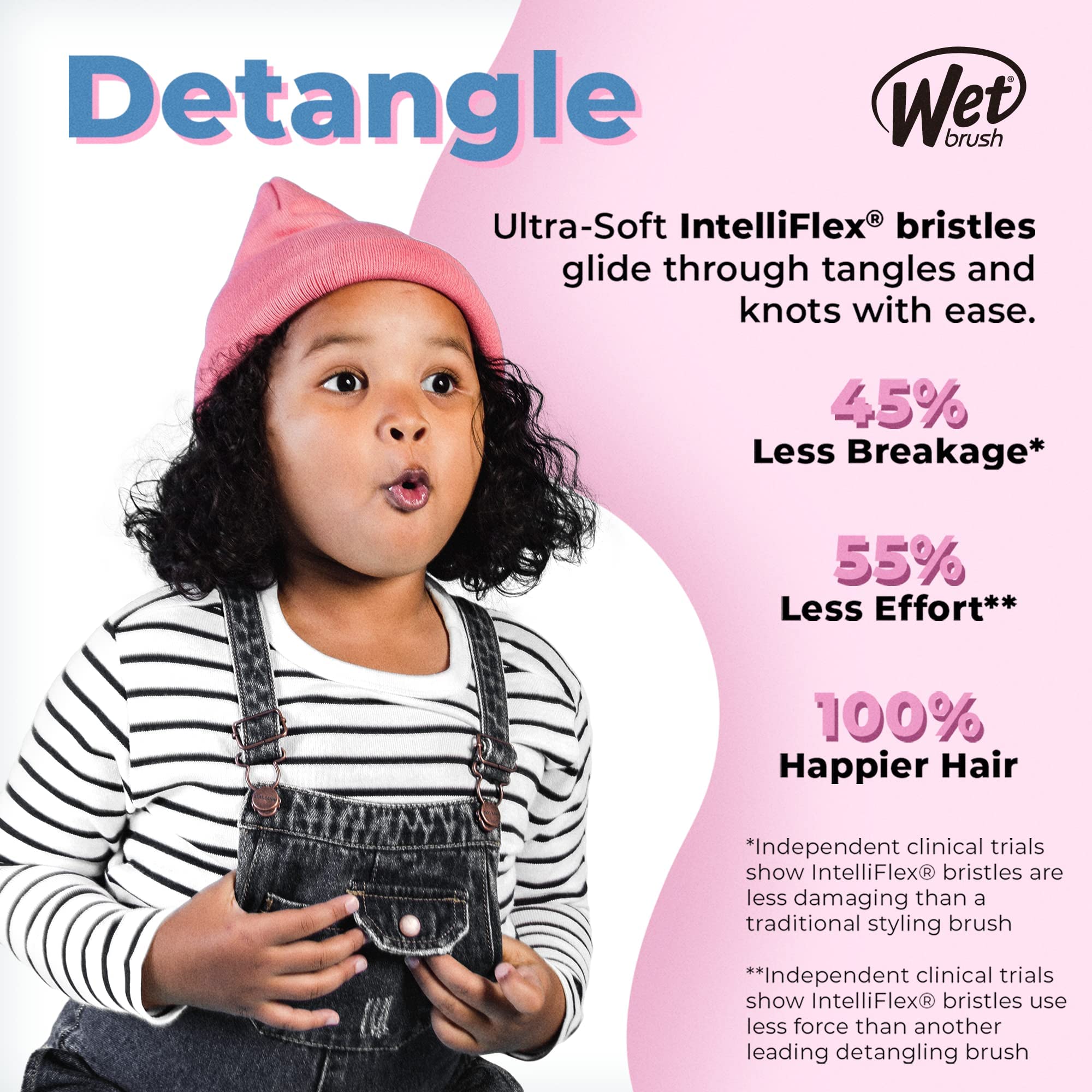 Wet Brush Shine Enhancer - Exclusive Ultra-soft IntelliFlex Bristles Leave Hair Shiny And Smooth For All Hair Types - For Women, Men, Wet And Dry Hair