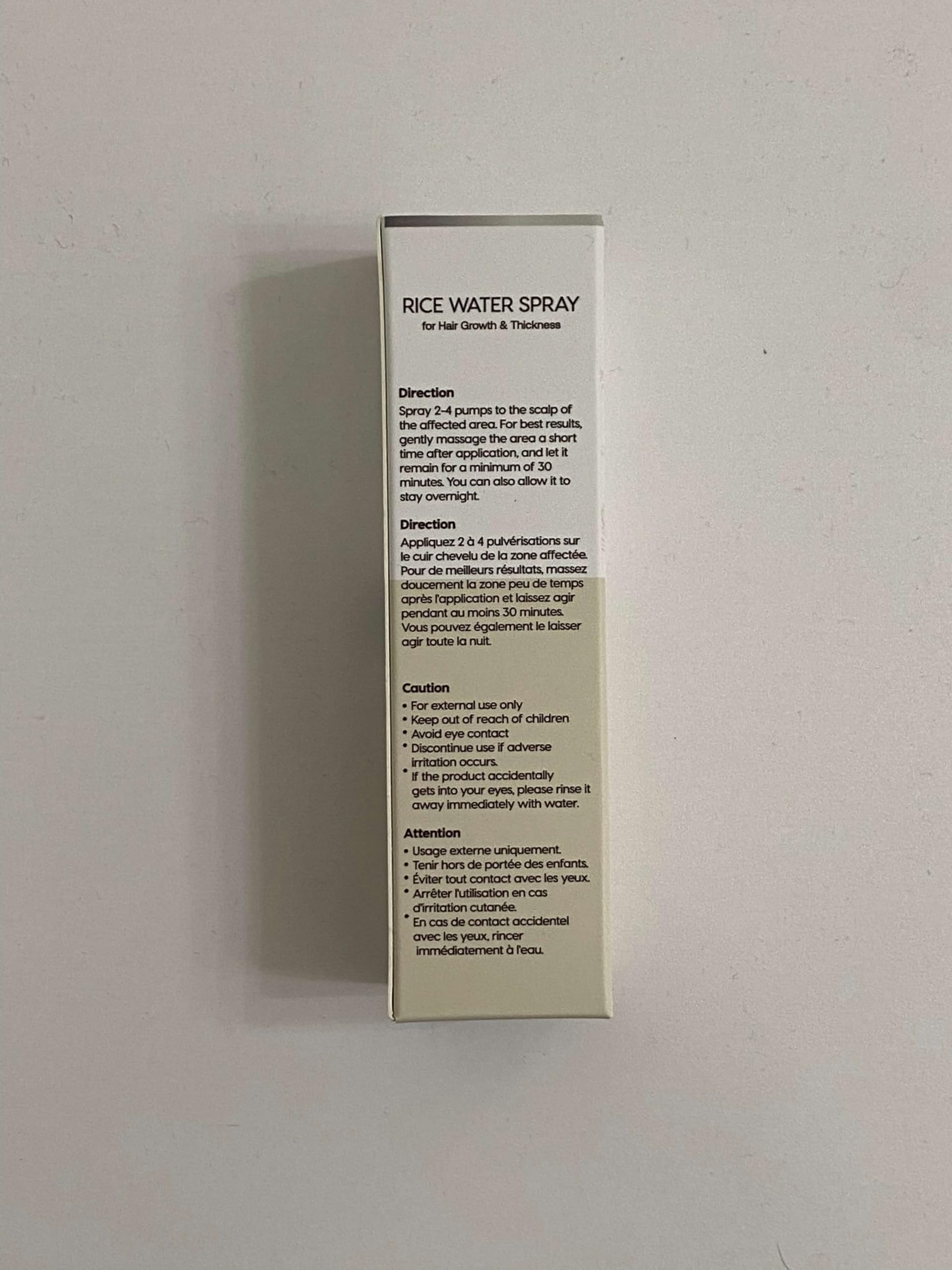 Rice Water for Hair Growth, Hair Growth Serum Women, Rice Water, Rice Water Spray, Rice Water for Hair, Rice Water Spray that can be used with Rice Water Shampoo and Conditioner, 60ml