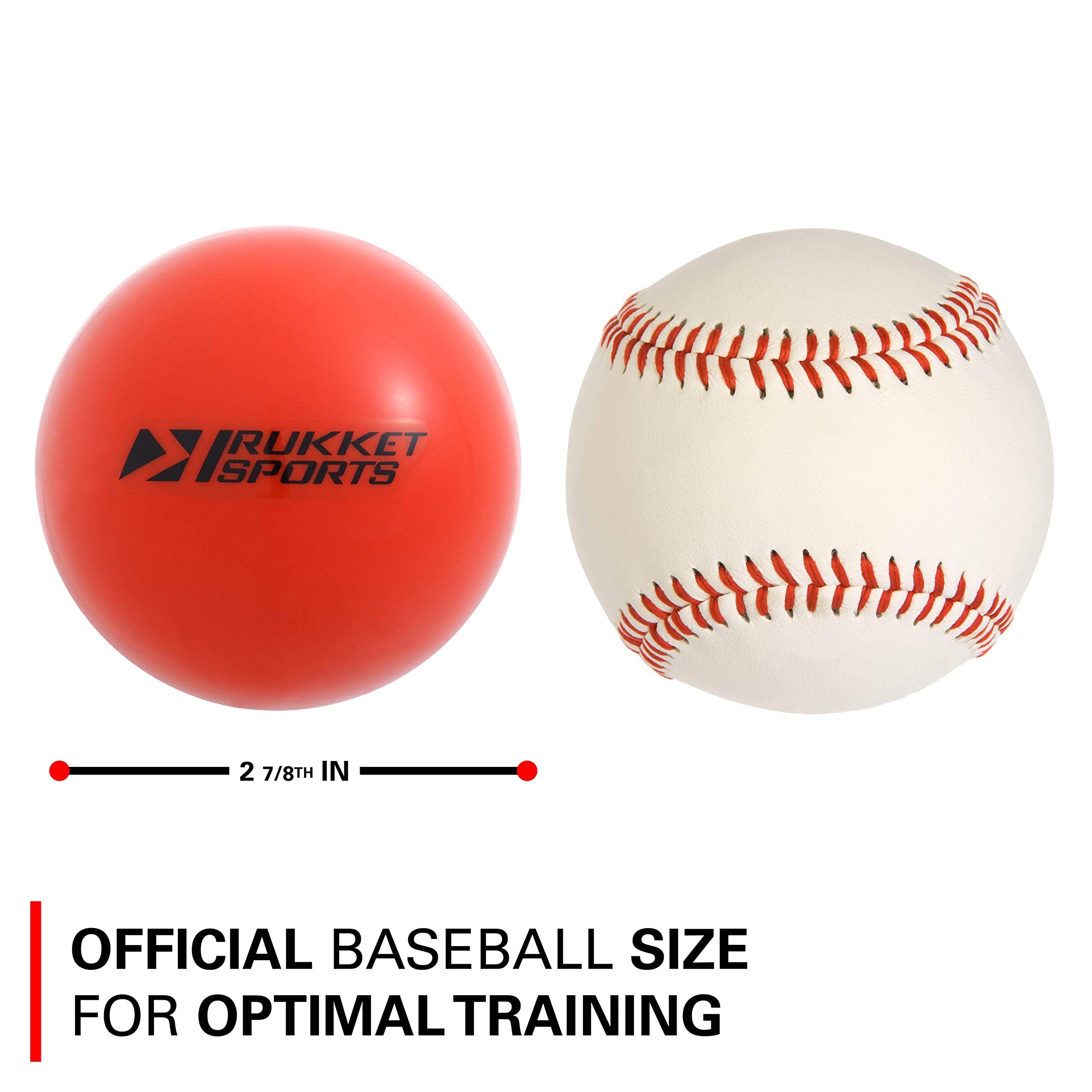 Rukket 9pk Weighted Baseballs/Softballs | Heavy Balls for Hitting, Batting, Pitching Practice (1lb. /16oz. 3” Diameter)