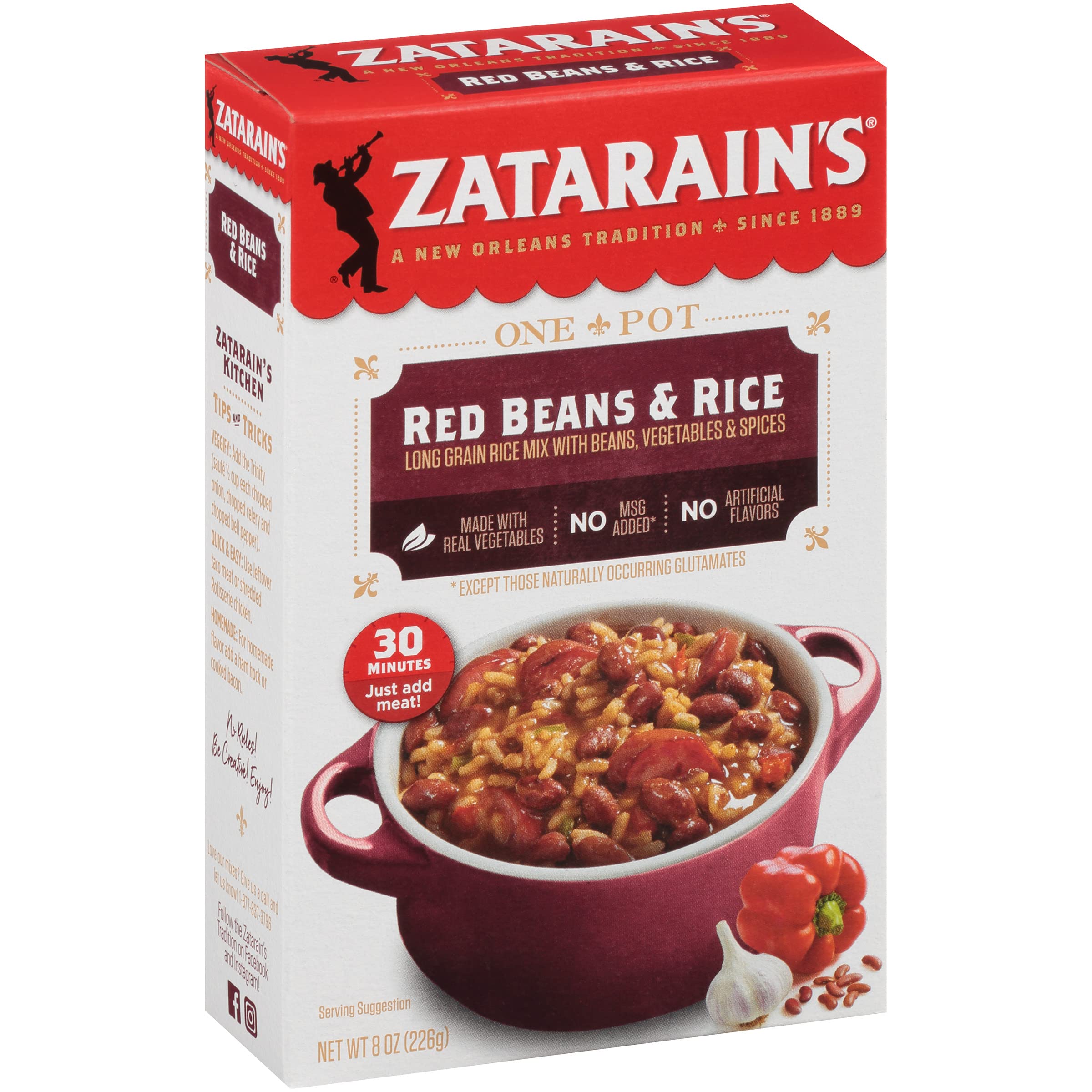 Zatarain's Red Beans & Rice, 8 oz (Pack of 8)