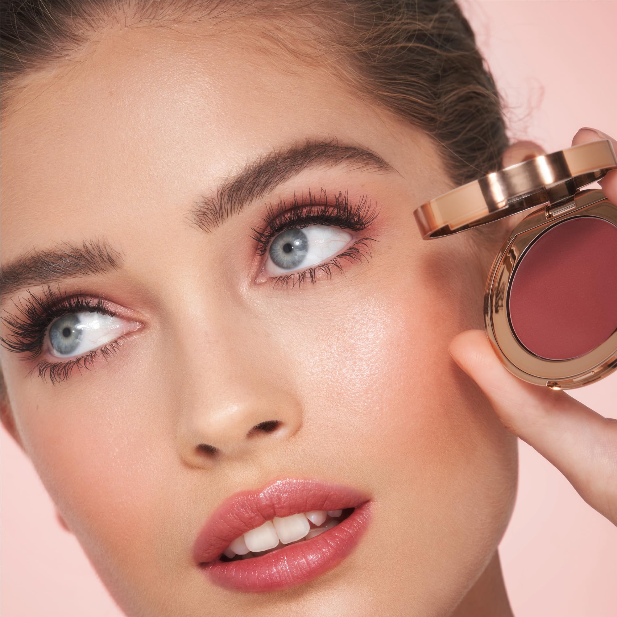 Charlotte Tilbury Pillow Talk Lip & Cheek Cream Blush - Hydrating Face Makeup with a Dewy, Sheer Finish - Enriched with Vitamin E & Beeswax to Soften Skin - Colour of Passion