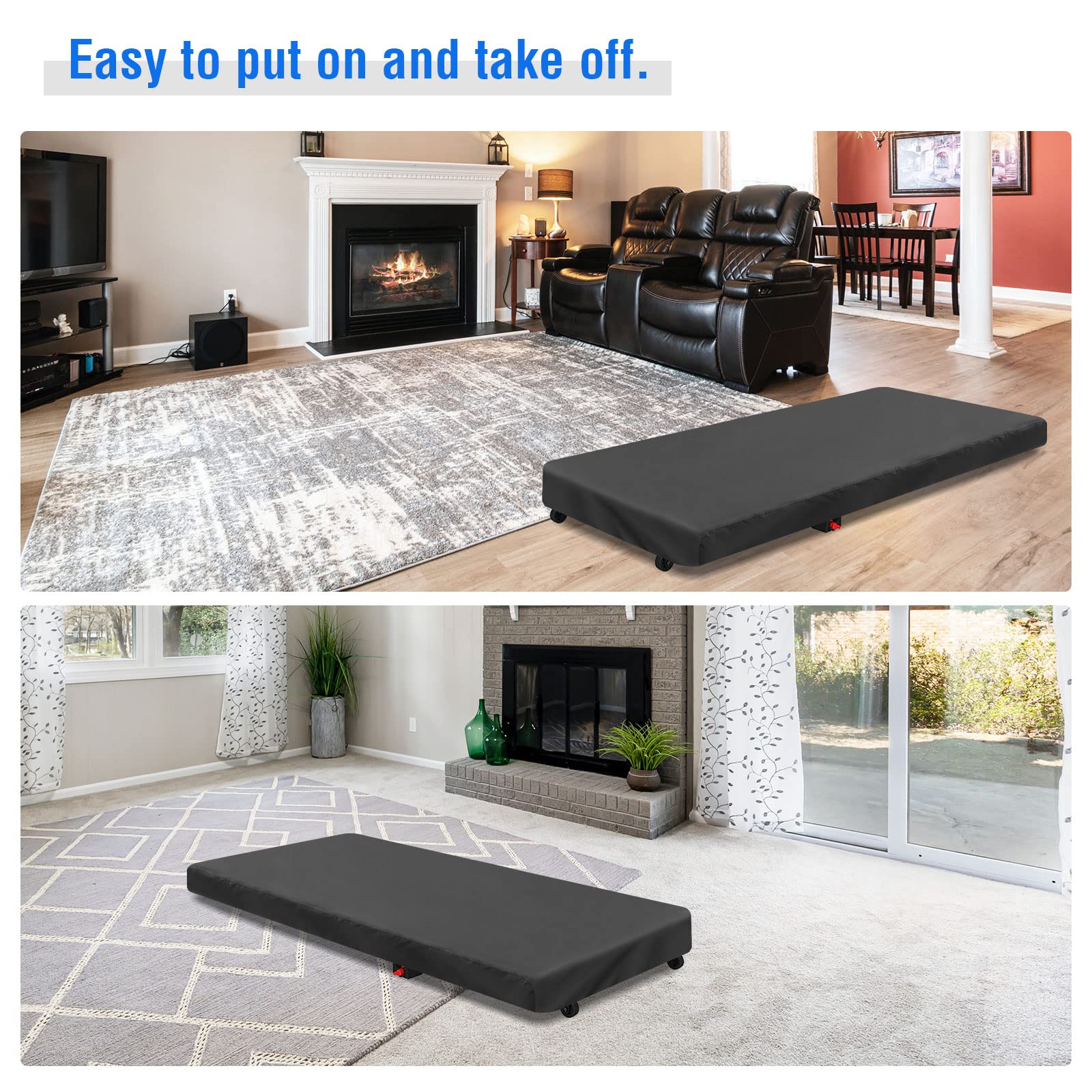 Aidetech Under Desk Treadmill Cover, Dust-Proof Walking Pad Cover, Waterproof Protective Covers for Walking Treadmill Office Home-42.12" D x 18.5" W x 4.13" H