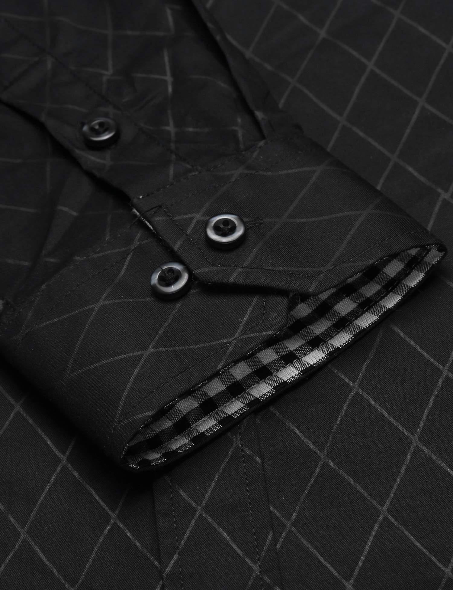 COOFANDY Mens Dress Shirt Slim Fit Business Casual Button Down Black