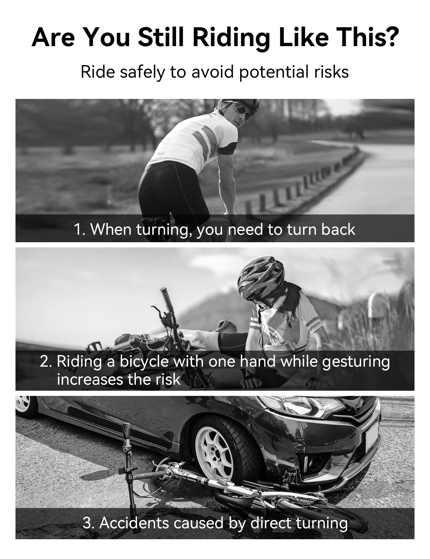 Bike Mirror 1 Pair, MAGICYCLE Bike Mirrors Handlebar Rear View Mirror, E-Bike Mirrors, 360 Degree Adjustable Rotatable Bicycle Mirrors for Handlebars, Safe Wide Angle HD Glass Bike Side Mirrors